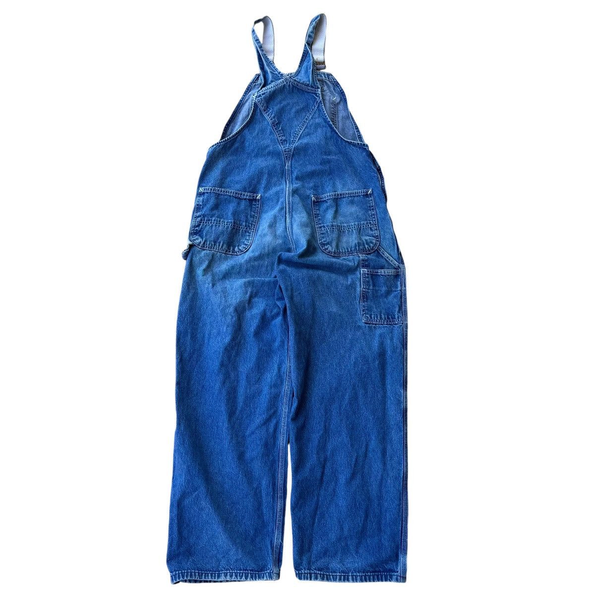 Carhartt Purple straps! Carhartt Washed Blue Denim Overalls 90s Jeans Size US 38 / EU 54 - 12 Thumbnail