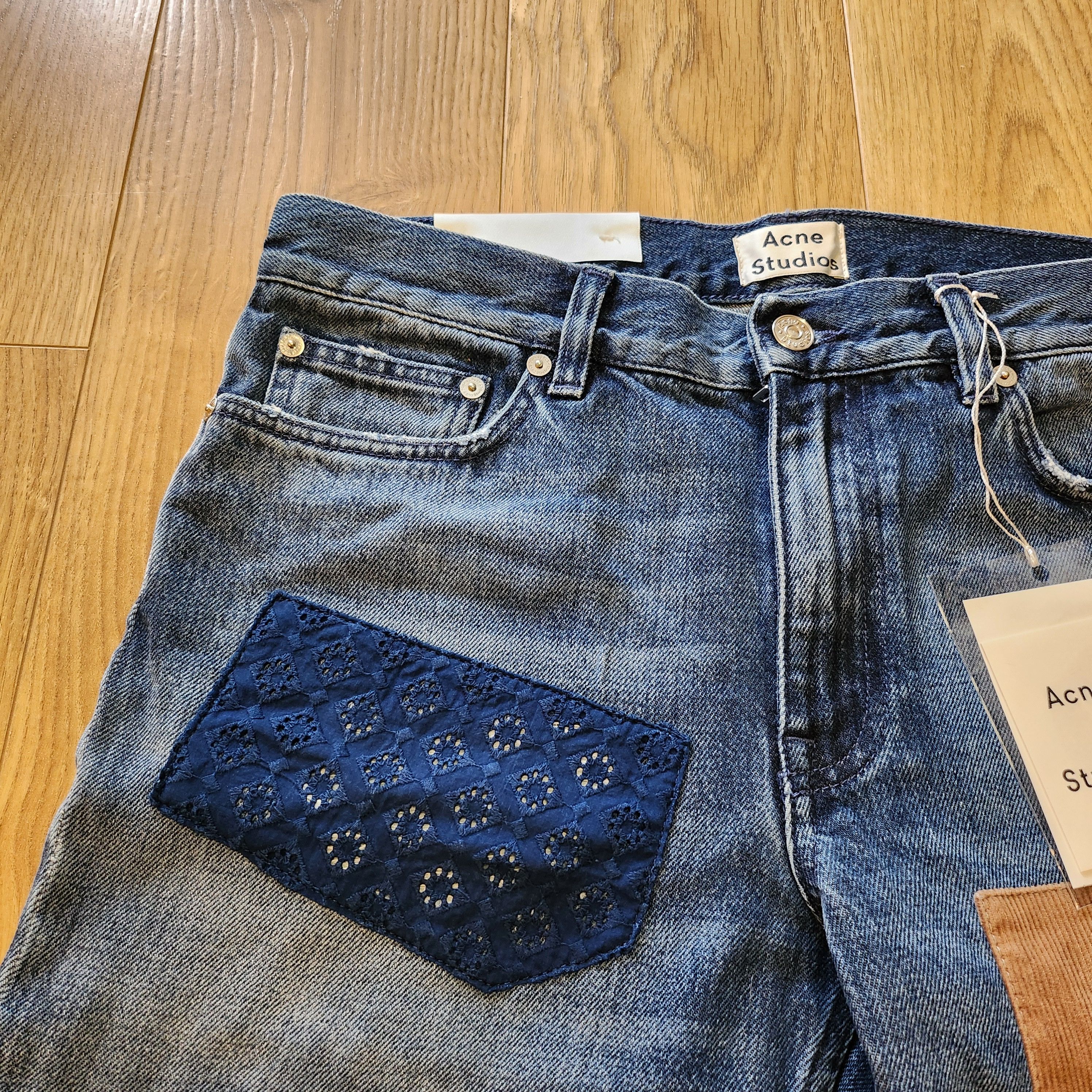 Acne Studios Acne 27/34 Boy Indigo Patch Size US 27 - 5 Thumbnail