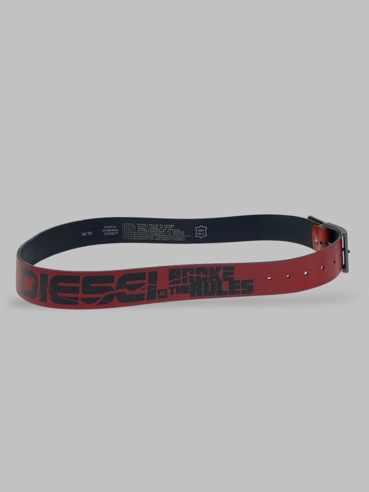 Diesel 🔥 DIESEL BREAK THE RULES BELT Y2K BIKER TECH PUNK ENERGY Size ONE SIZE - 1 Thumbnail