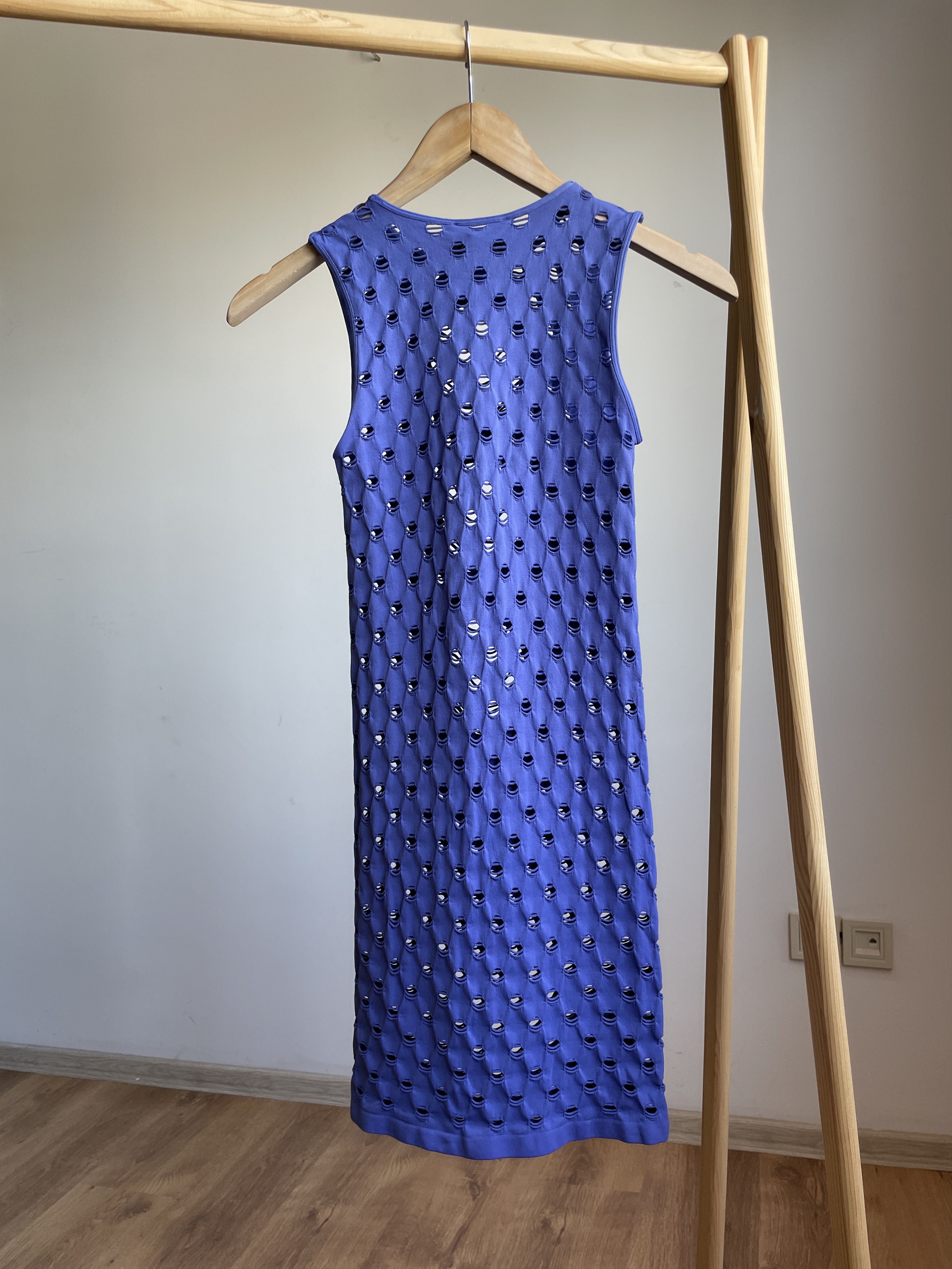 Maisie Wilen Maisie Wilen Perforated Bodycon Mini Dress Size ONE SIZE - 1 Thumbnail