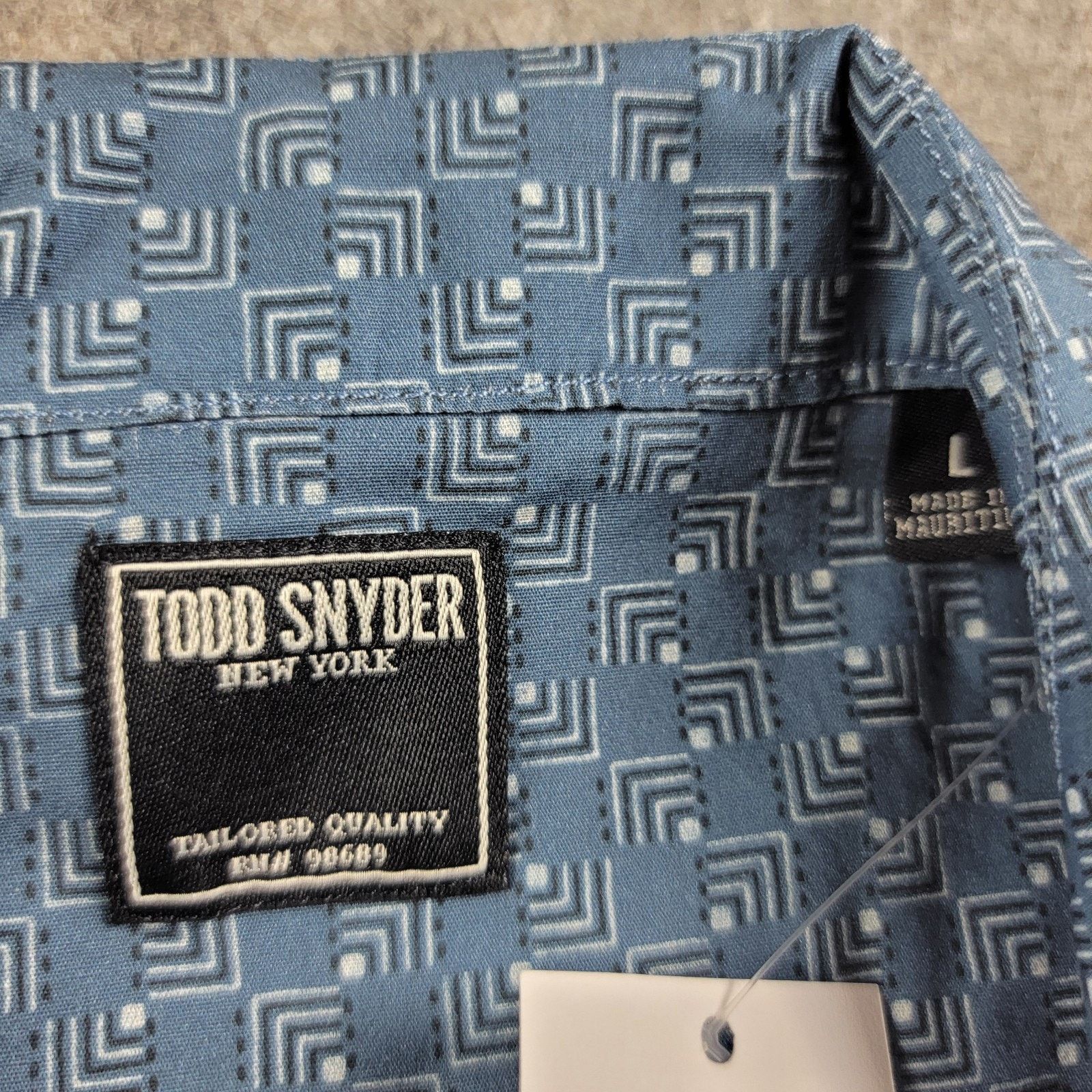 Todd Snyder Todd Snyder Square Geo Camp Collar Button Down Shirt NWT Size US L / EU 52-54 / 3 - 6 Thumbnail