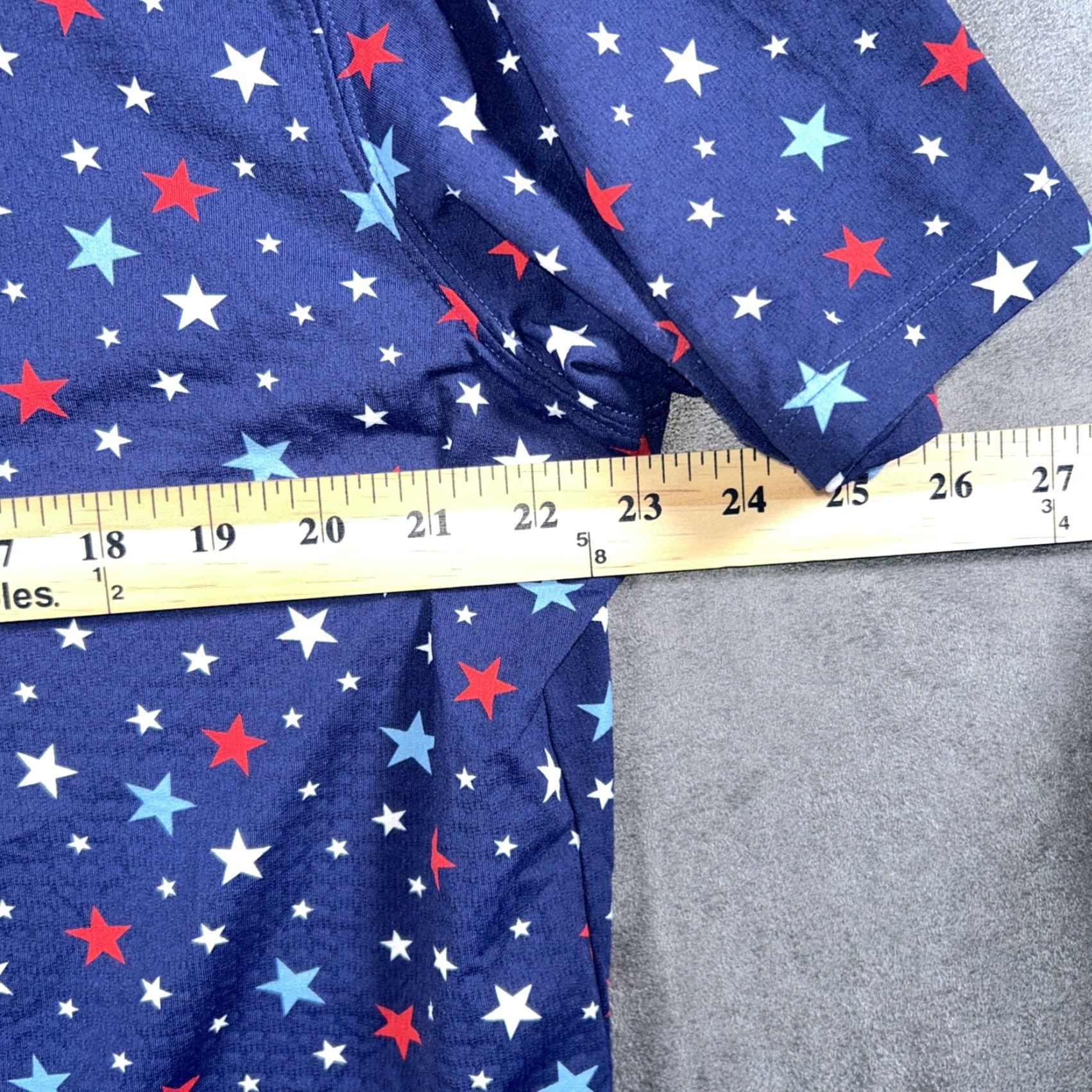 Vintage IBKUL Golf Polo Blue Star Print Pinehurst 1895 Logo Size XL Performance Stretch Size US XL / EU 56 / 4 - 7 Thumbnail