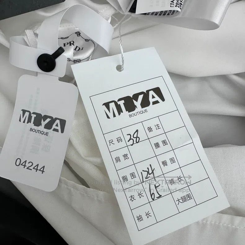 Prada Prada White medium-length shirt Size XS / US 0-2 / IT 36-38 - 8 Thumbnail