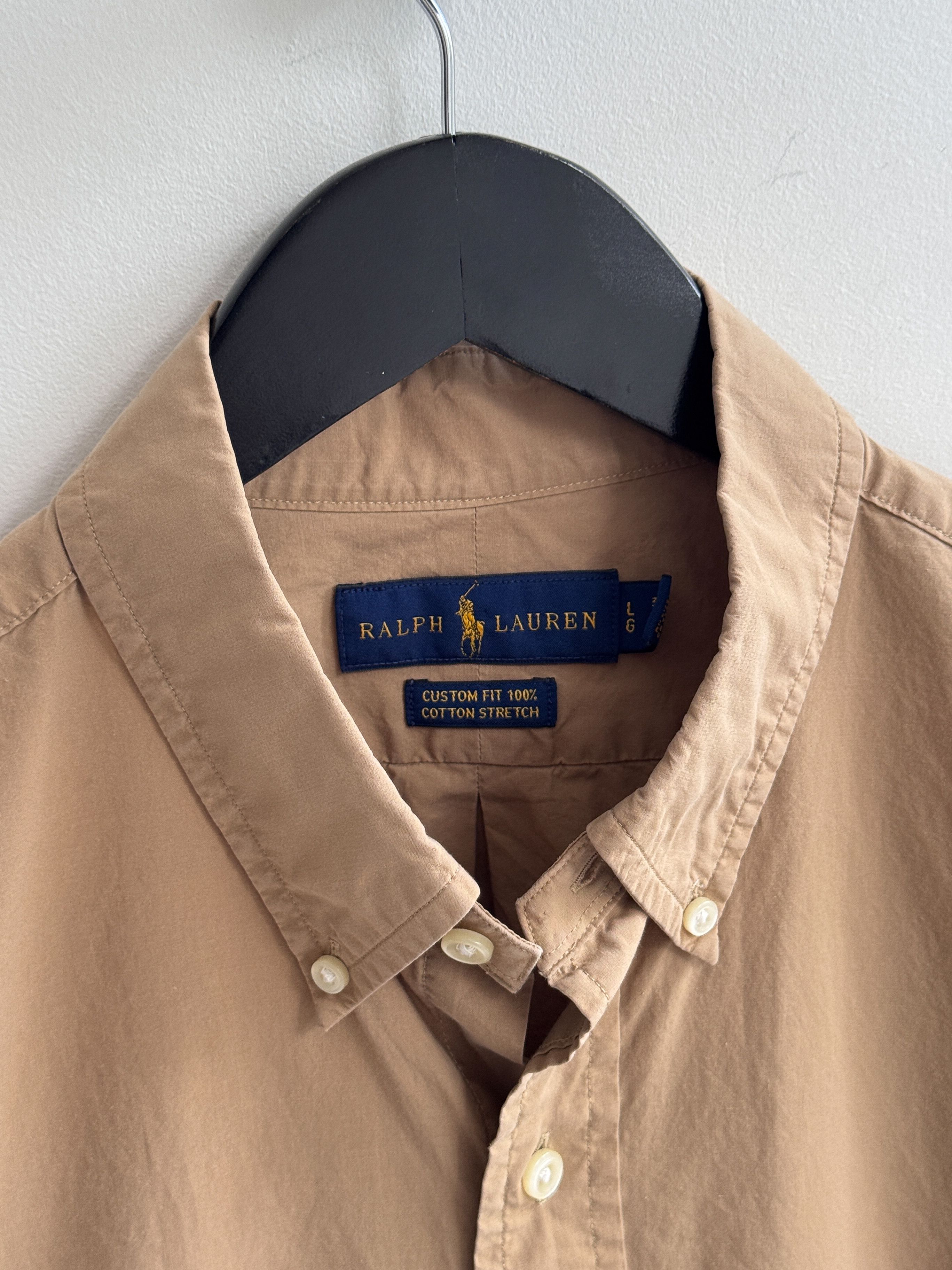 Polo Ralph Lauren Polo Ralph Lauren Beige Shirt Size US L / EU 52-54 / 3 - 6 Thumbnail