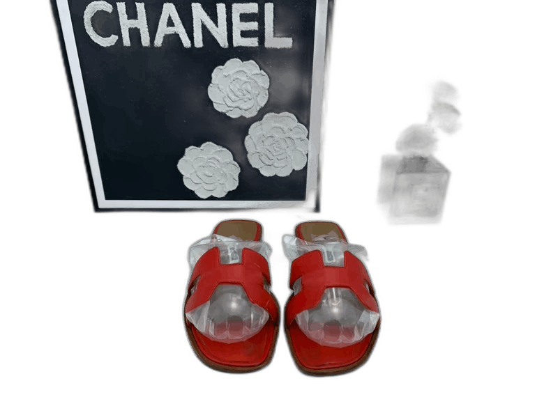 Hermes Hermes Red H Slides Size 35.5 Size US 8 / EU 41 - 1 Thumbnail