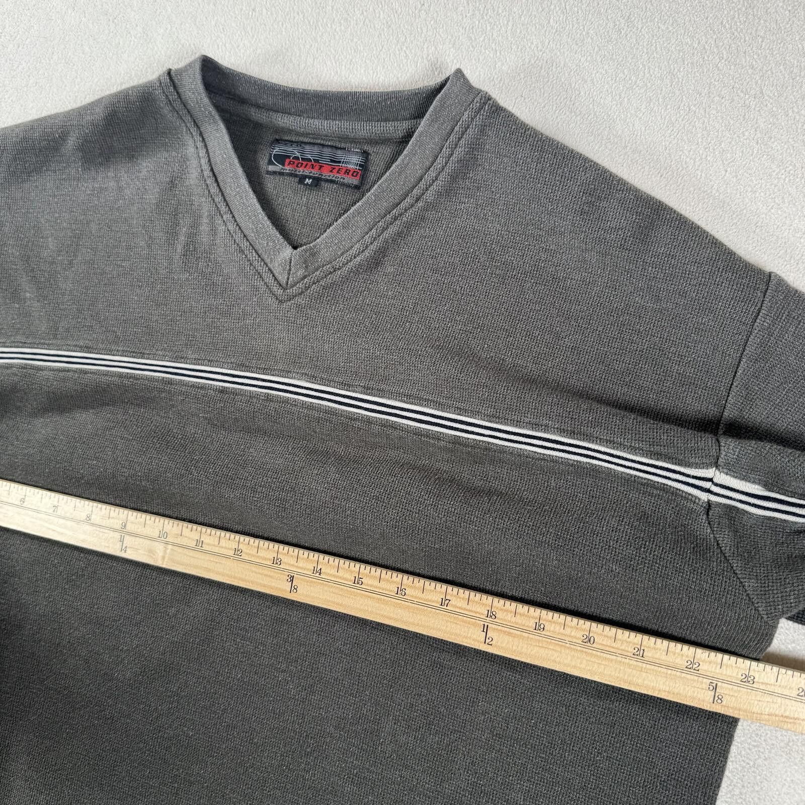Point Zero Vintage Y2K Point Zero Striped Surf Style Sweater Size US M / EU 48-50 / 2 - 4 Thumbnail