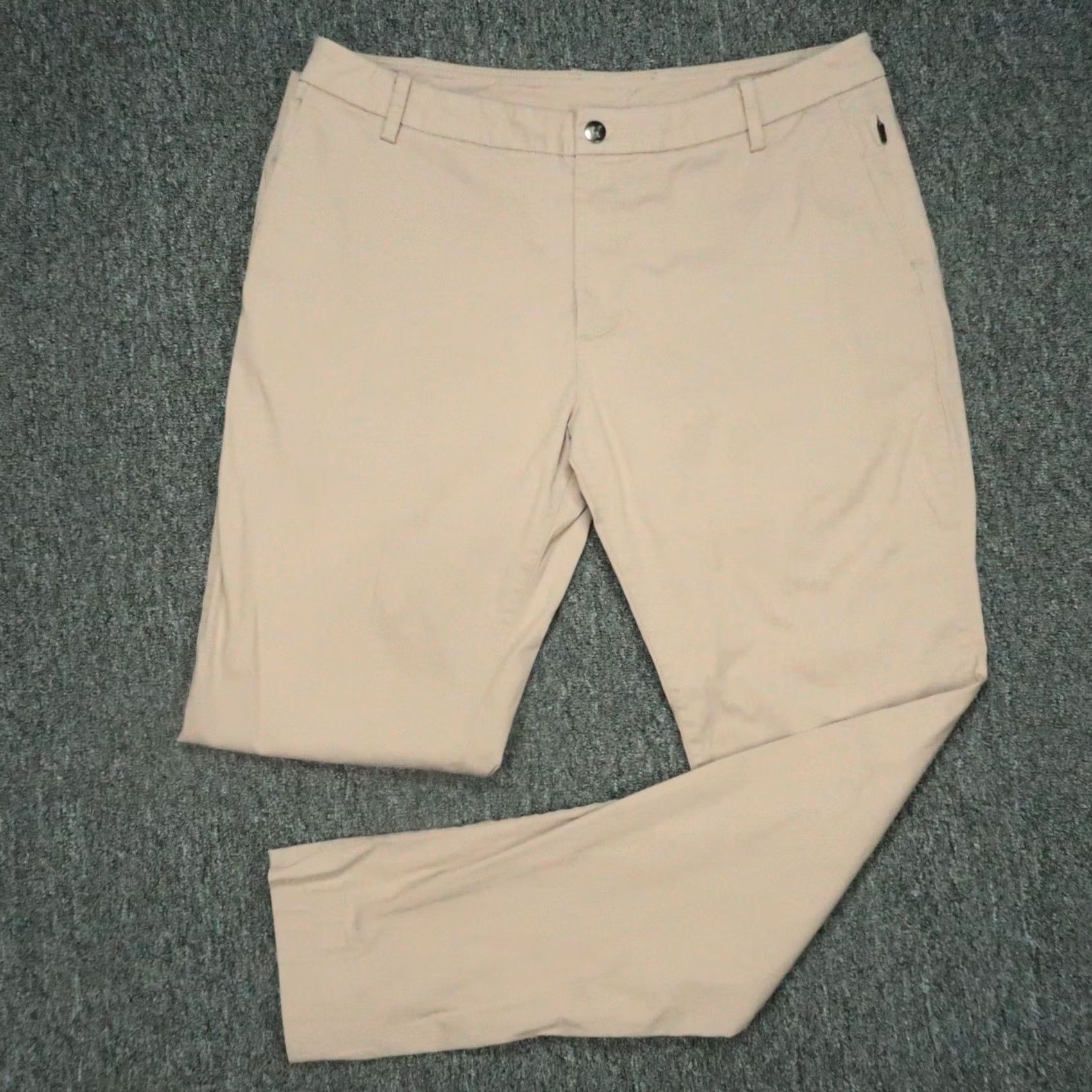 Vintage Birddogs Pants Mens 36x34 Khaki Tan Stretch Chino Zip Pocket Slim? (adjusted?) Size US 36 / EU 52 - 2 Thumbnail