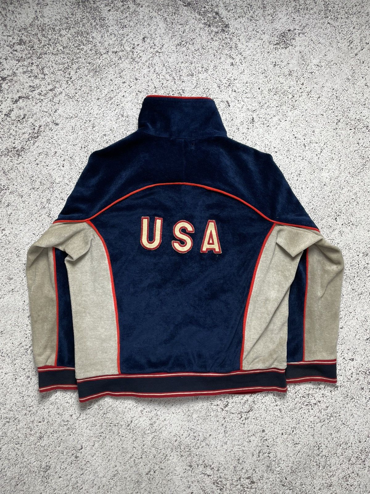 Vintage 1980s Levis - Vintage USA Olympic Track Jacket Size US M / EU 48-50 / 2 - 6 Thumbnail