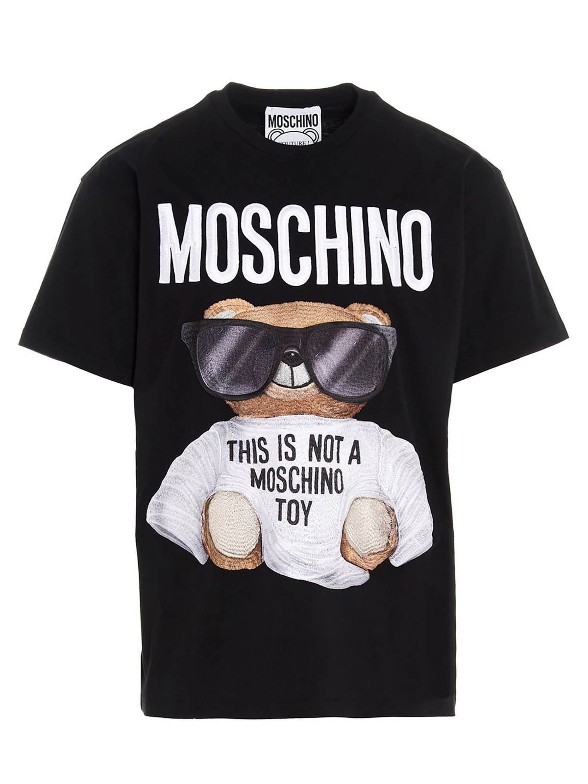 Moschino o1y0225 Logo T-Shirt in Black Size US XS / EU 42 / 0 - 1 Thumbnail