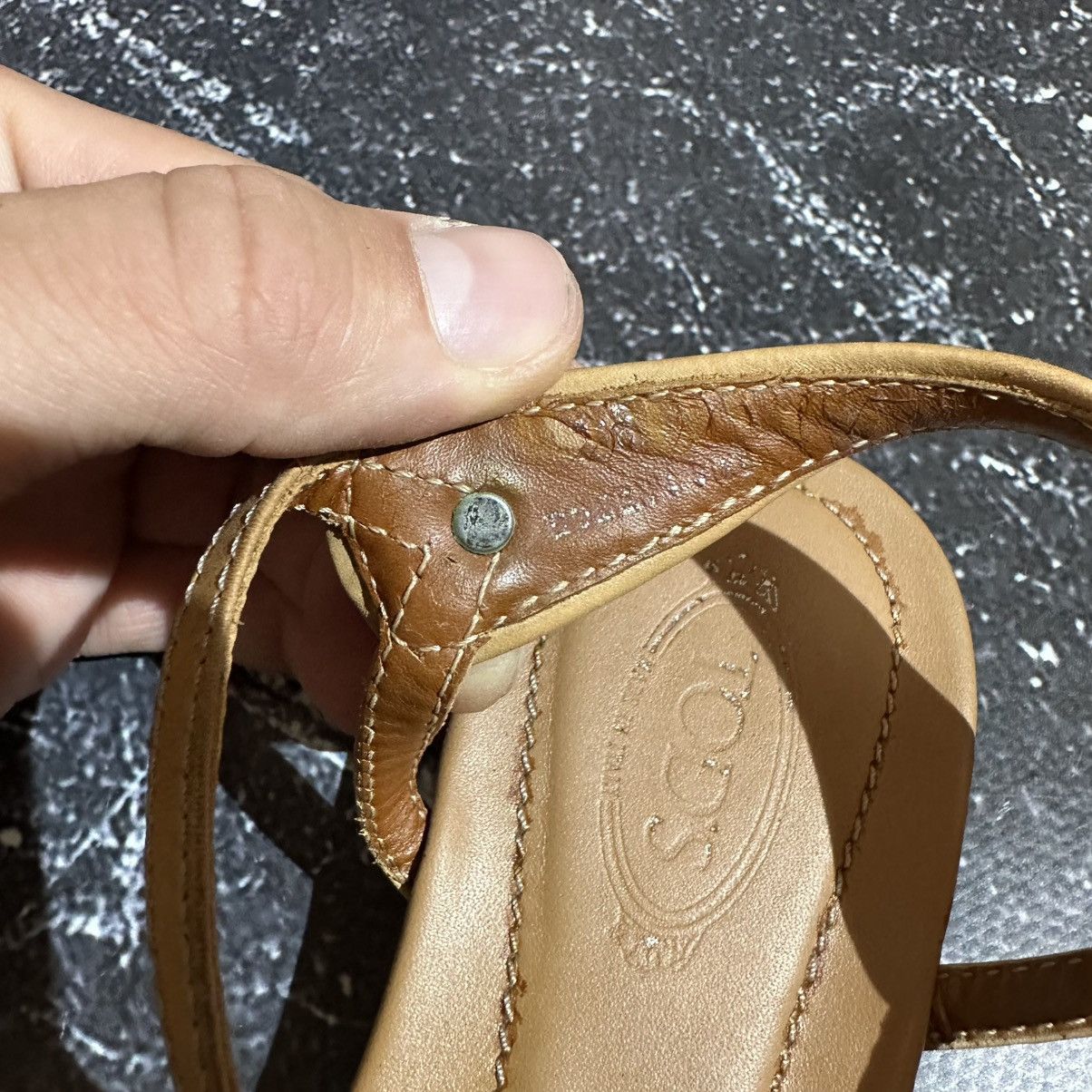 Tod's TOD’S - Women’s Leather Sandals Size 38 Size US 8 / IT 38 - 17 Thumbnail