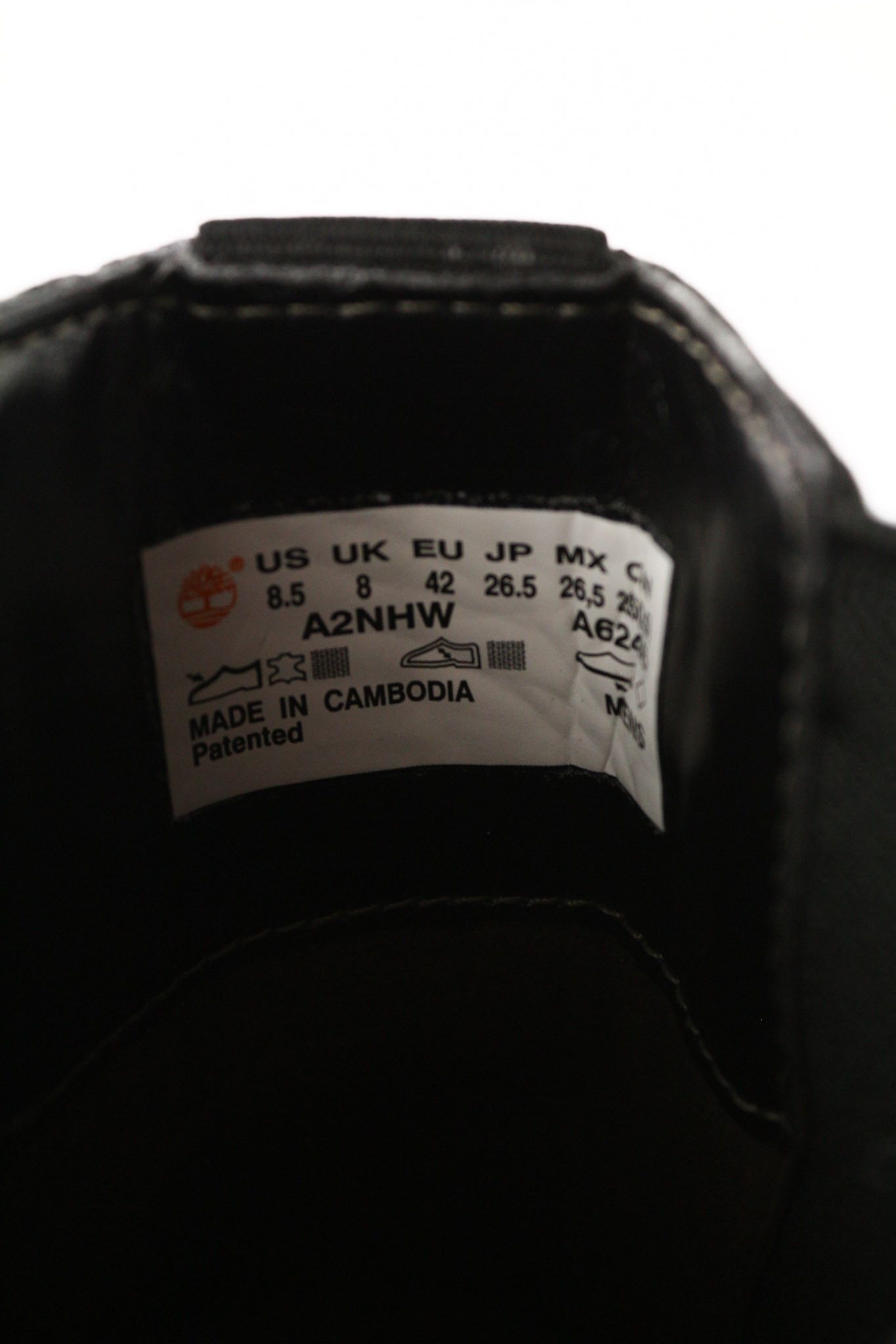 Timberland A2NHW UK8 Black Leather Ortholite Pull Tab Boots 79956 Size US 8.5 / EU 41-42 - 10 Thumbnail