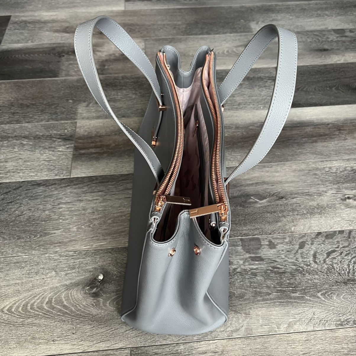 Ted Baker Ted Baker London Grey Leather Shoulder Bag Handheld Size ONE SIZE - 3 Thumbnail