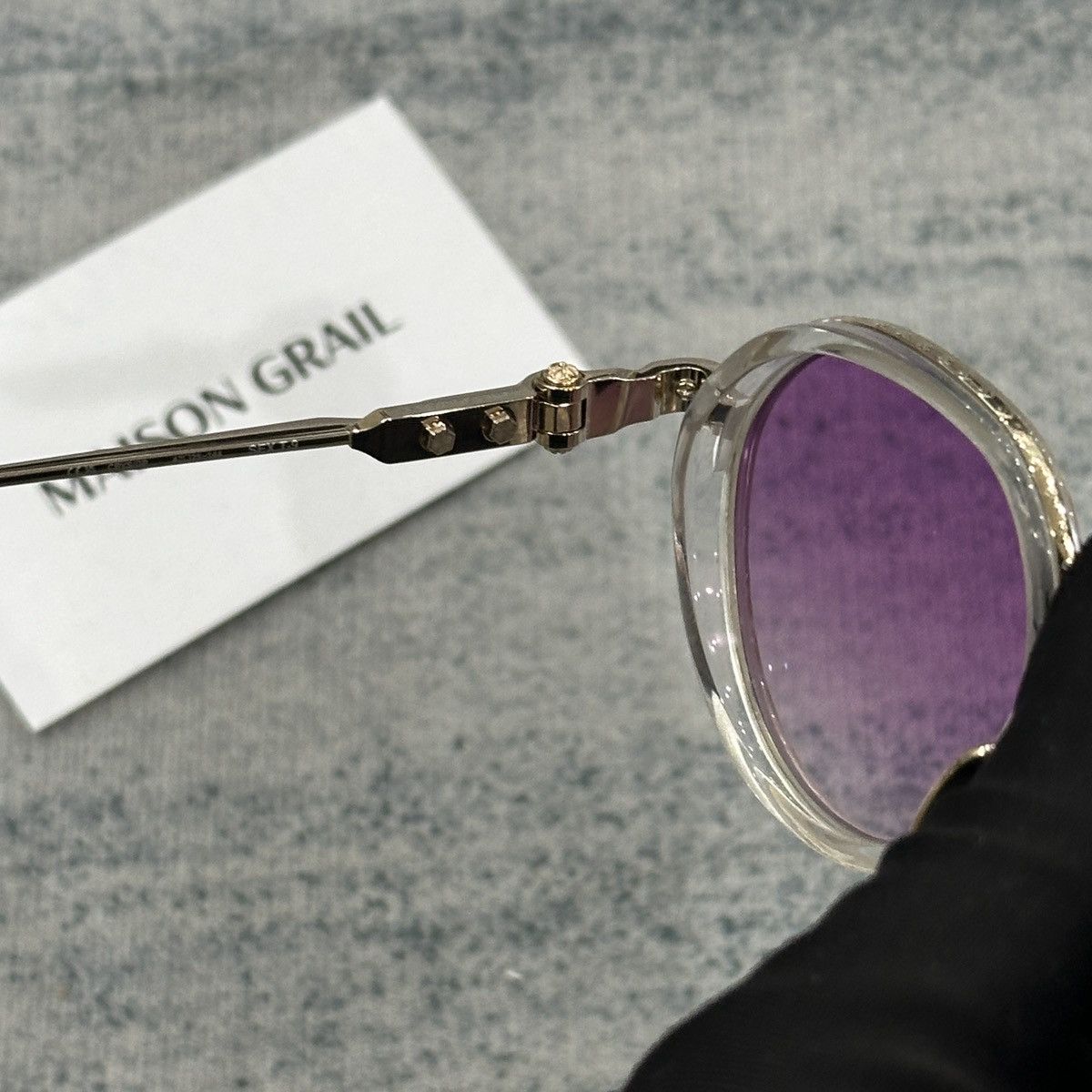 Chrome Hearts CHROME HEARTS SEX T-9 CRYSTAL - GOLD PLATED SUNGLASSES Size ONE SIZE - 8 Thumbnail