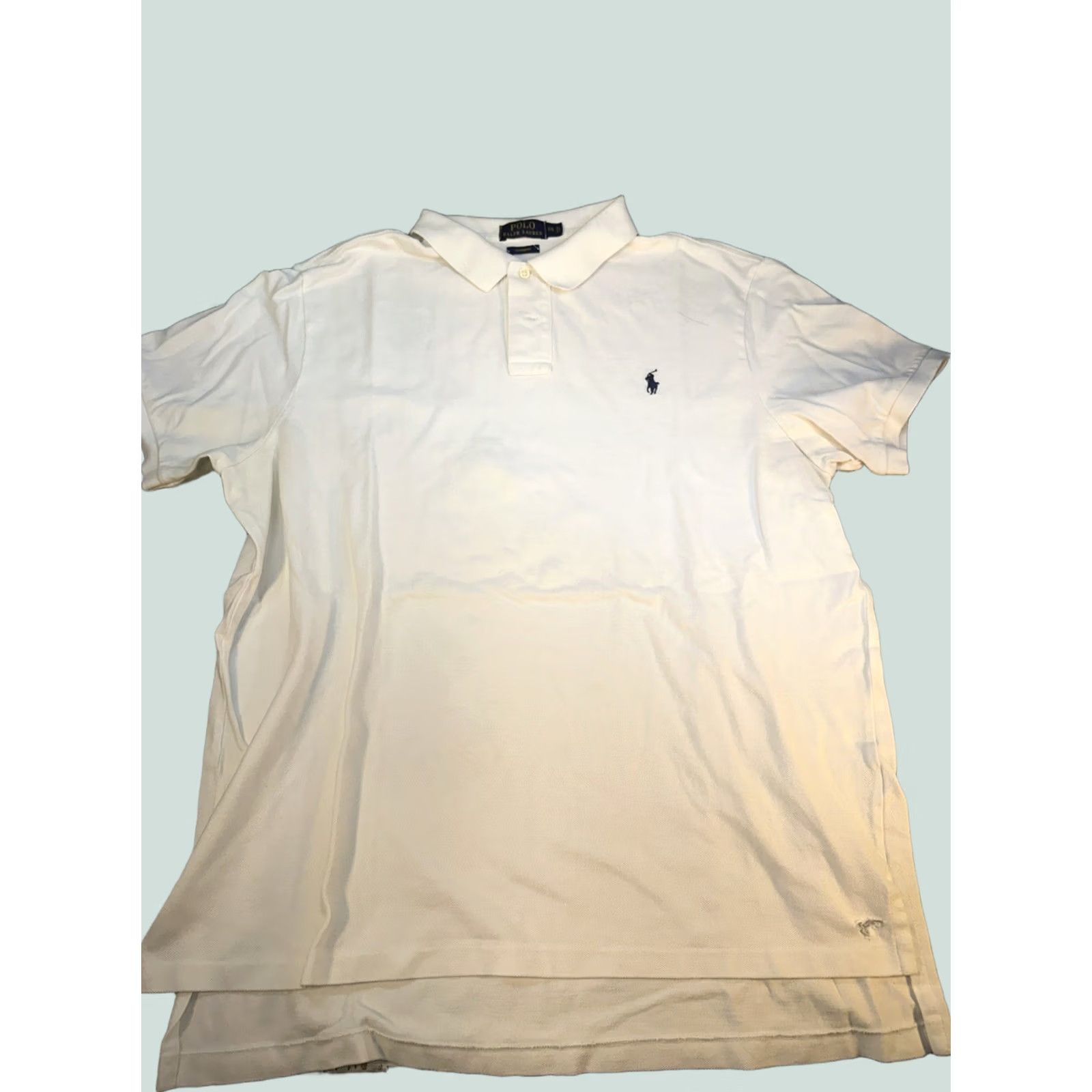 Polo Ralph Lauren VINTAGE Polo Ralph Lauren Shirt Mens 2XL White Knit Preppy Academic Minimal Size US XXL / EU 58 / 5 - 1 Thumbnail