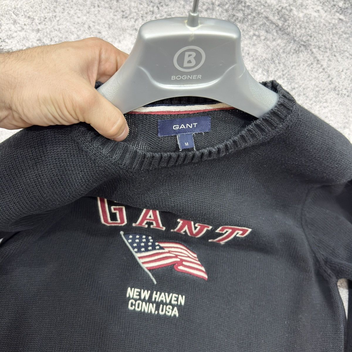 Designer × Gant Gant Mens Black Cotton Sweater M size Size US M / EU 48-50 / 2 - 3 Thumbnail