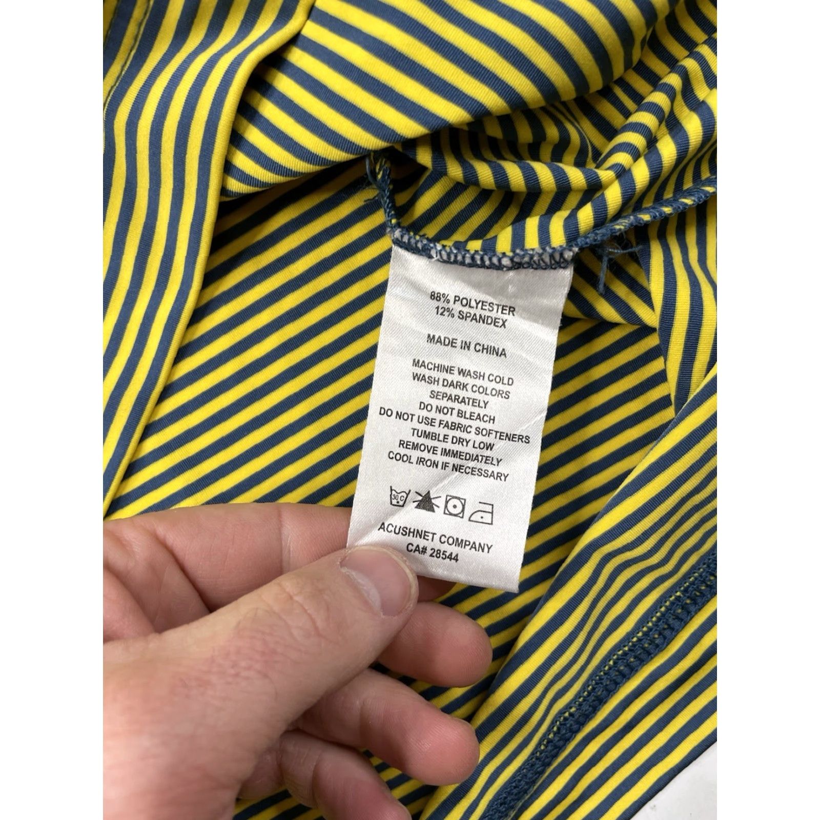 Footjoy FootJoy Golf Polo Shirt Mens L Striped Multicolor Polyester Blend Stretch Classic Size US L / EU 52-54 / 3 - 8 Thumbnail