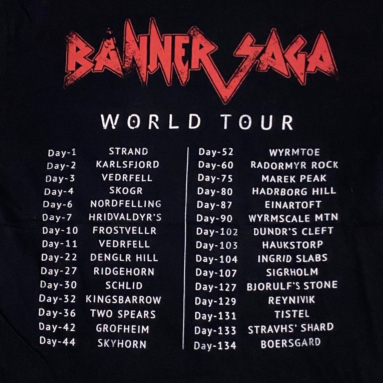 Band Tees Metal band banner saga game Size US M / EU 48-50 / 2 - 5 Thumbnail