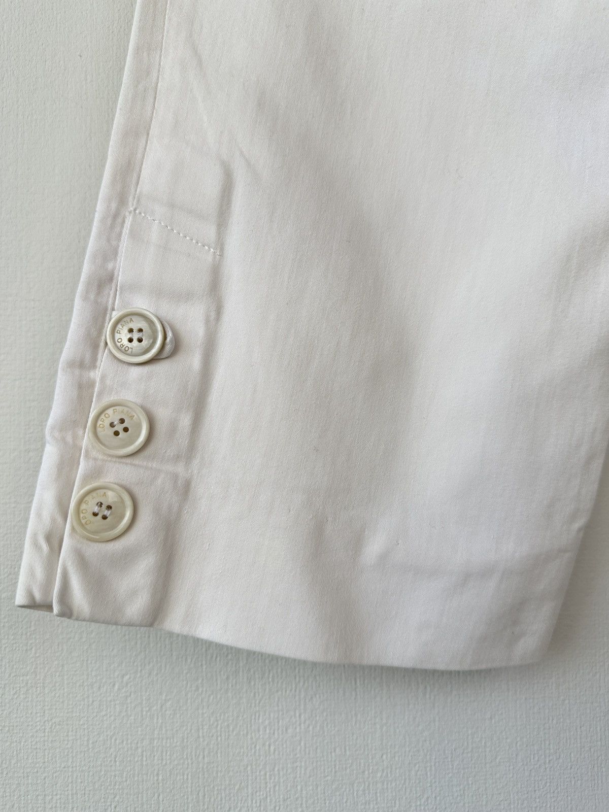 Loro Piana LORO PIANA White Cotton Capri Trousers Women’s size 44 Size 30" / US 8 / IT 44 - 7 Thumbnail