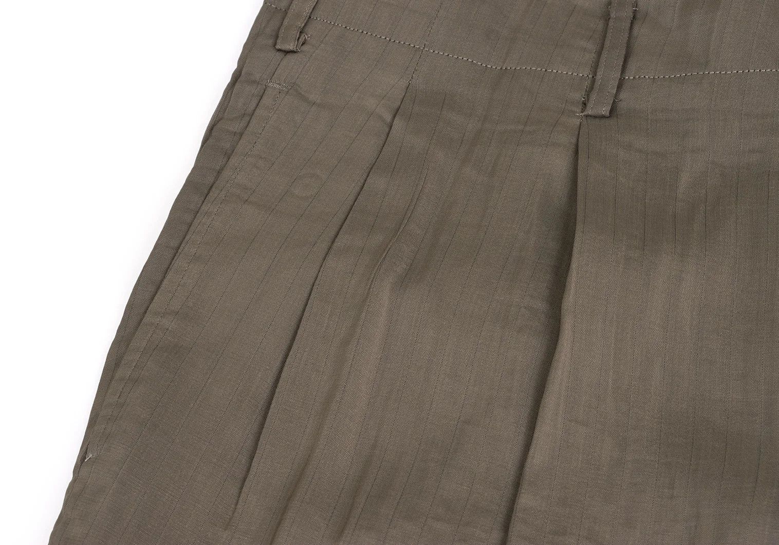 Yohji Yamamoto Yohji Yamamoto Rayon Cupro Stripe Pants Beige M Size US 34 / EU 50 - 4 Thumbnail