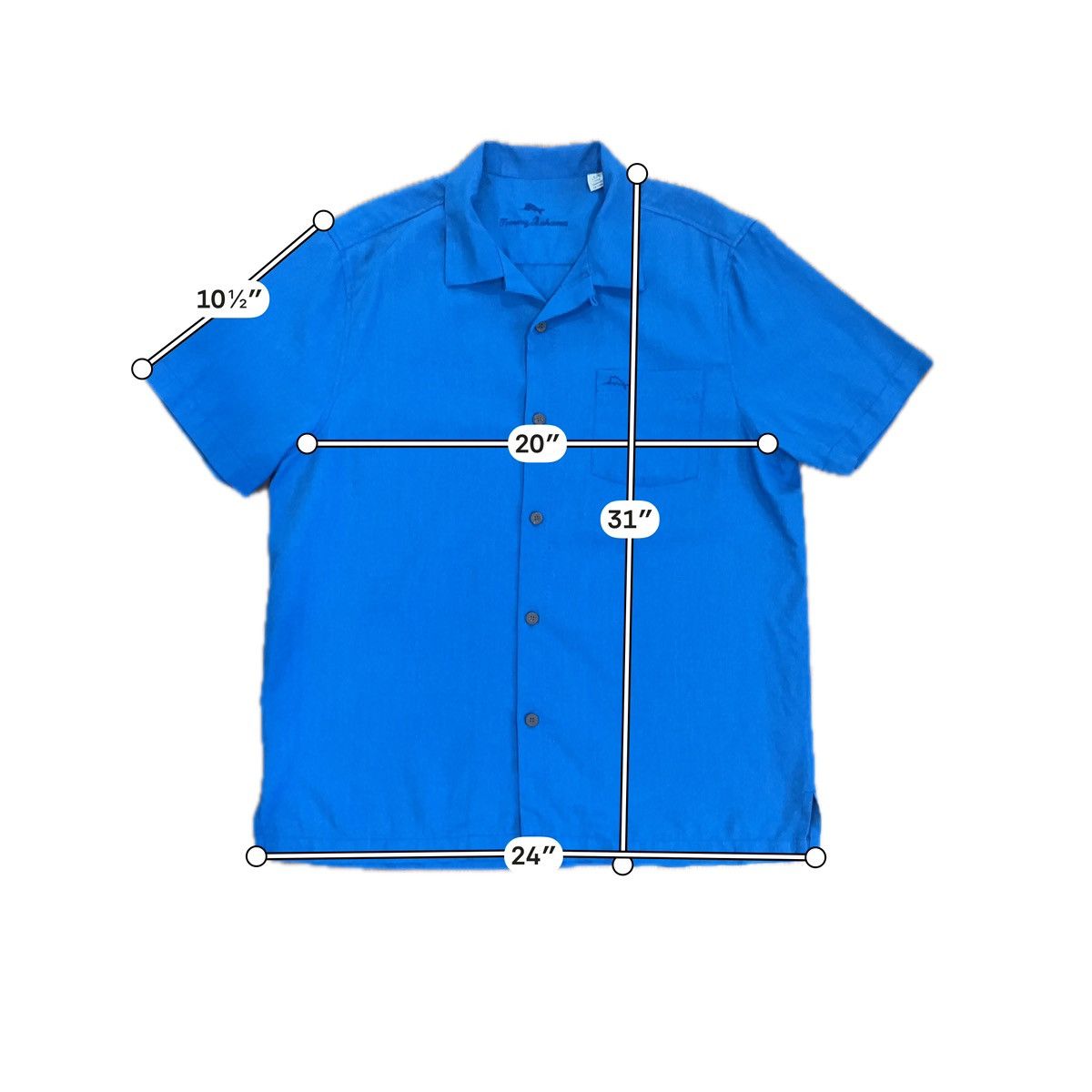 Tommy Bahama Tommy Bahama IslandZone Silk Blend Shirt Blue Men's Large Size US L / EU 52-54 / 3 - 7 Thumbnail