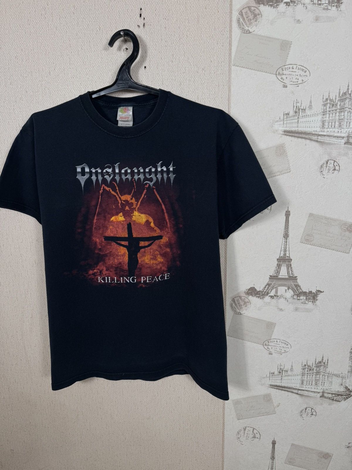 Other Vintage Onslaught T shirt Black Trash Metal Killing Place L Size US L / EU 52-54 / 3 - 4 Thumbnail