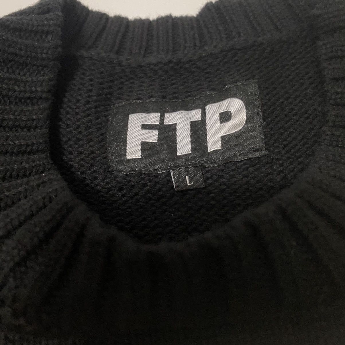 Fuck The Population FTP Spellout Knit Sweater Size US L / EU 52-54 / 3 - 6 Thumbnail