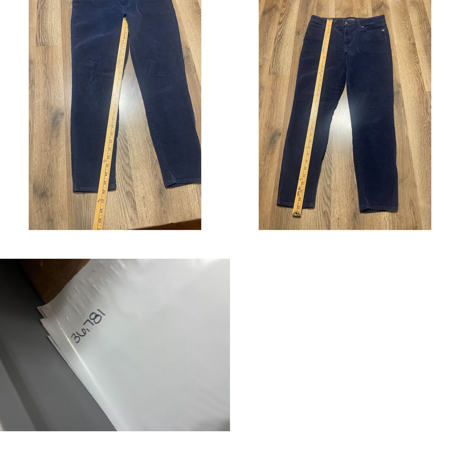 Lucky Brand Lucky Brand Pants Womens 10/30 Navy AVA Skinny Pockets Dark Wash Corduroy Size 32" / US 10 / IT 46 - 8 Thumbnail