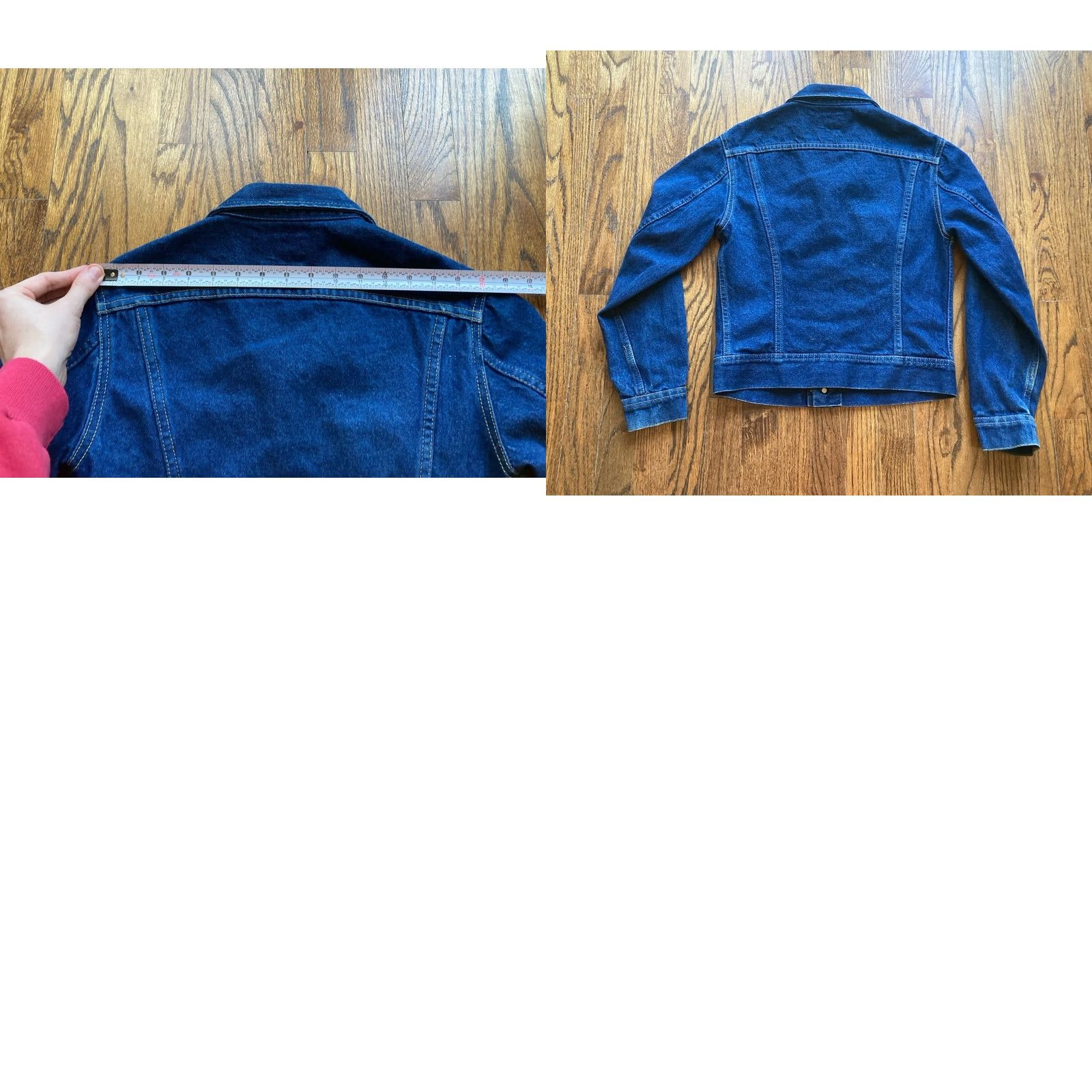 Lee VINTAGE Lee Jacket Denim Blue Jean Womens 16 Regular USA Made Western Trucker Size 16 Women Blue Jean Jacket Womens Mens Girls Size 38" / US 16 / IT 52 - 9 Thumbnail