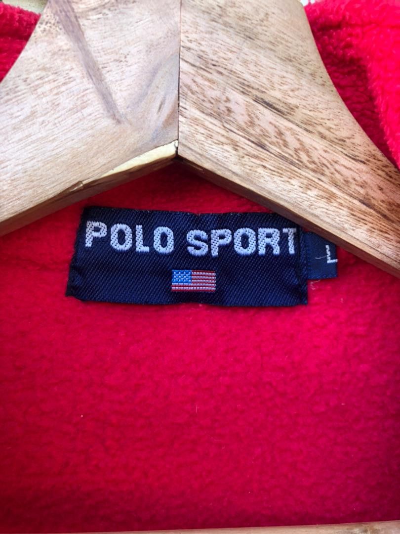 Polo Ralph Lauren × Vintage Vintage Polo Sport Fleece Jacket Made In Usa Size US S / EU 44-46 / 1 - 3 Thumbnail