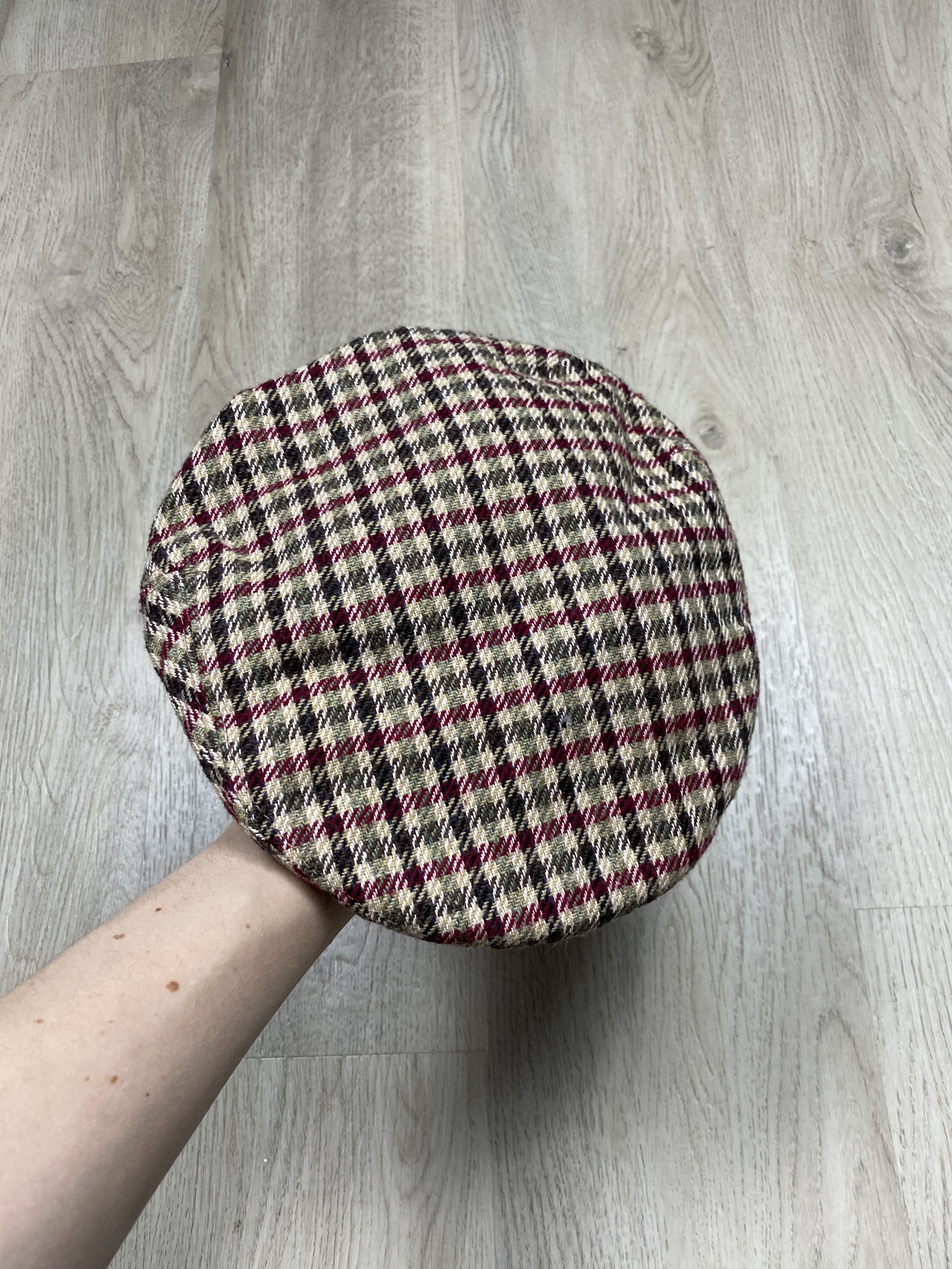 Vintage Vintage Mens Wool Flat Cap Hat Size ONE SIZE - 3 Thumbnail