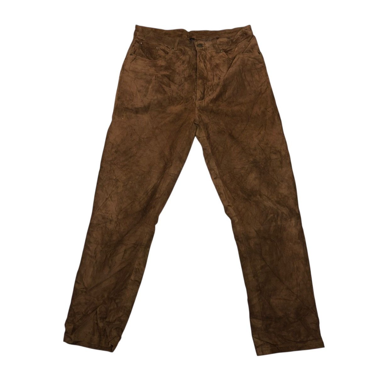 Japanese Brand 🔥VINTAGE SUEDE SOFT LEATHER PANTS BIKER HALLHUBER Size US 32 / EU 48 - 1 Thumbnail