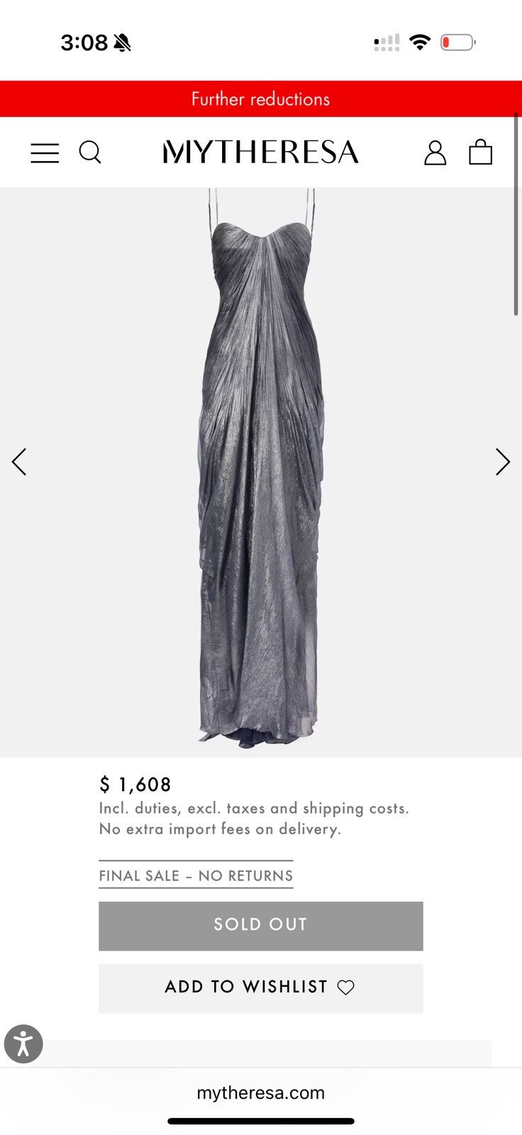 Other Maria Lucia Hohan Victoria gown in Nightfall Size XS / US 0-2 / IT 36-38 - 6 Thumbnail