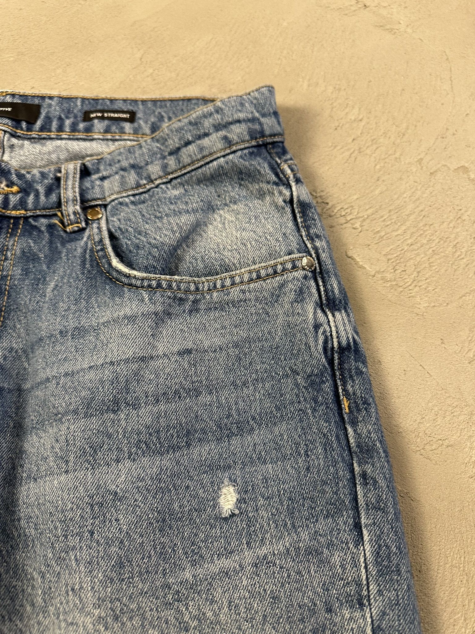 Japanese Brand Eightyfive Avant Garde Oversized Faded Distressed Jeans Size US 32 / EU 48 - 5 Thumbnail
