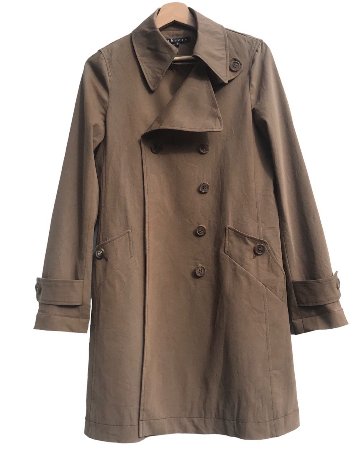Theory Theory Alexia Trench Coat Size XS / US 0-2 / IT 36-38 - 2 Thumbnail