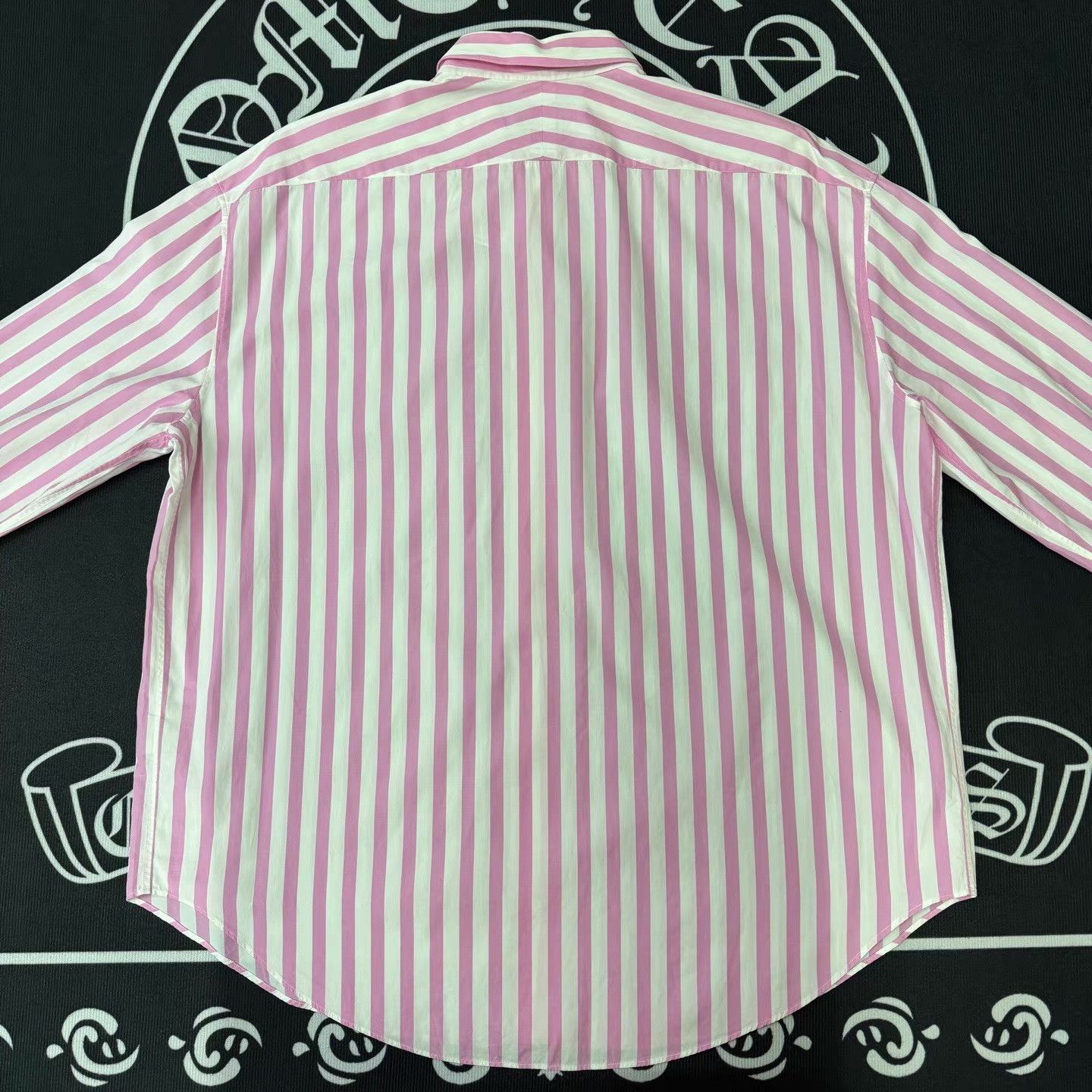 Hermes HERMES White & Pink Striped Shirt Q10 Size US L / EU 52-54 / 3 - 4 Thumbnail
