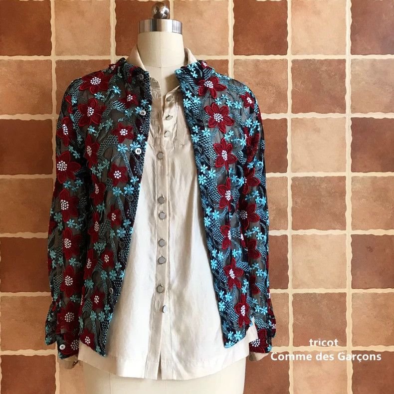 Other Comme des Garcons Transparent embroidered shirt with ball Size M / US 6-8 / IT 42-44 - 7 Thumbnail