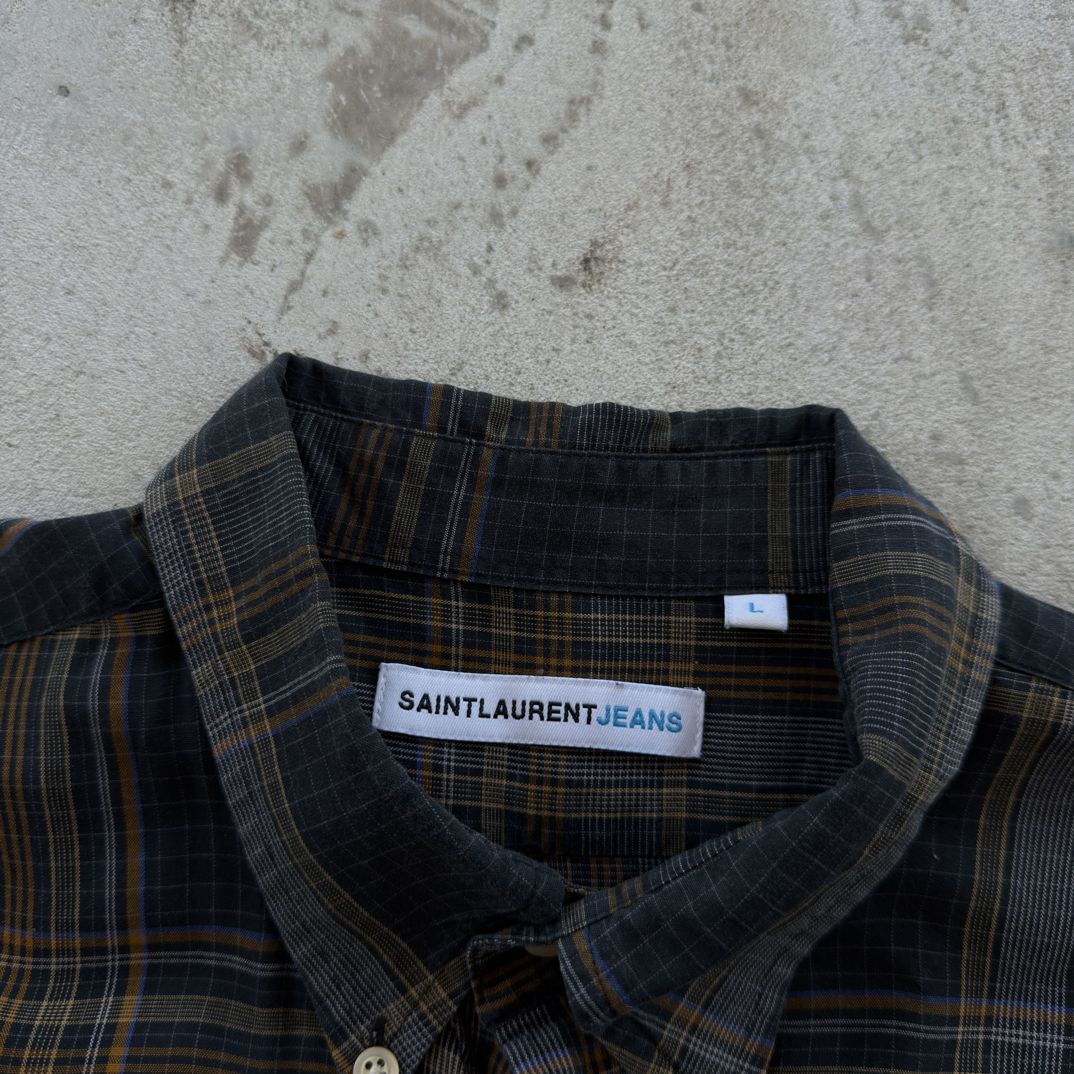 Yves Saint Laurent Vintage Saint Laurent Jeans Plaid Flannel Shirt Size L Size US L / EU 52-54 / 3 - 5 Thumbnail
