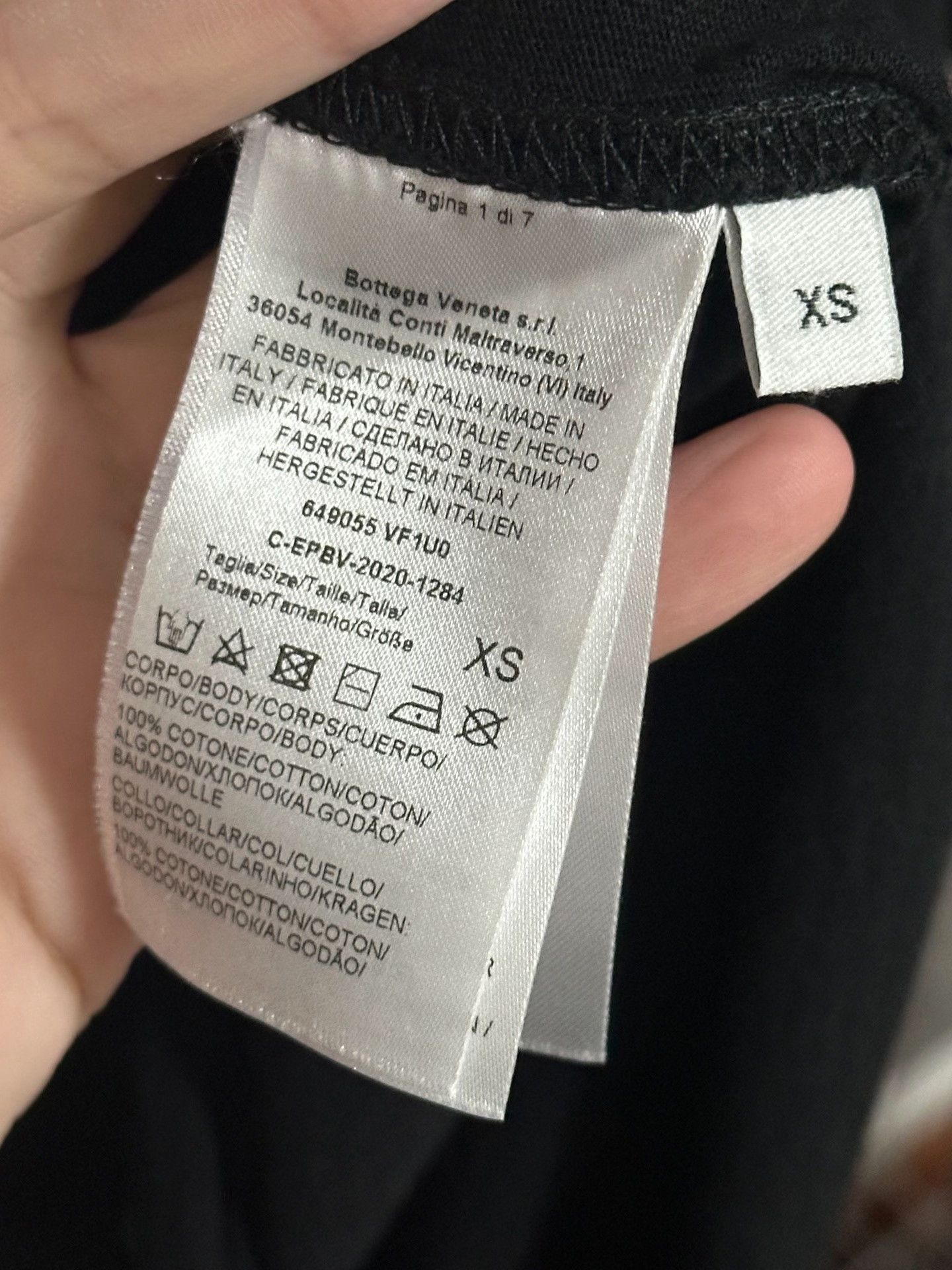 Bottega Veneta Bottega Venetta Black Short-Sleeve Embroidered T-shirt Size US XS / EU 42 / 0 - 2 Thumbnail