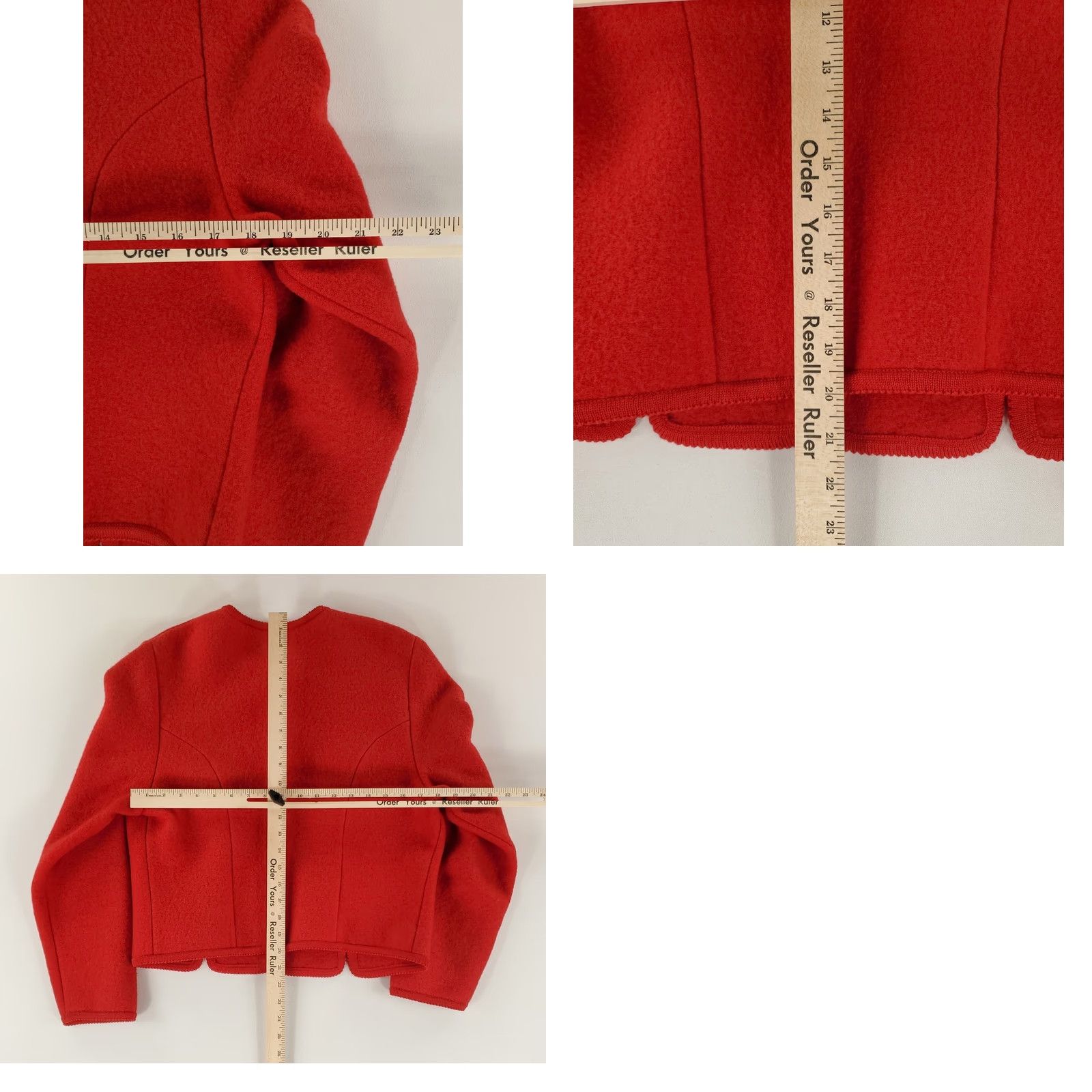 Vintage Geiger Blazer Wool Red Made Austria Button Up Womens EU 44 US 34 Jacket Size M / US 6-8 / IT 42-44 - 9 Thumbnail