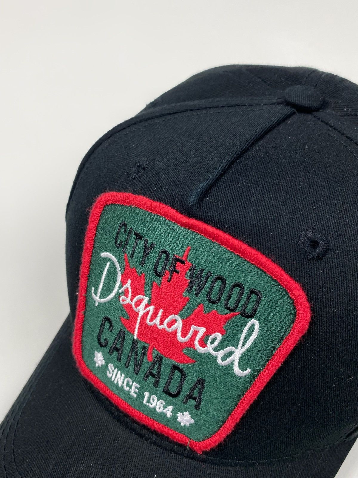 Dsquared2 Dsquared2 Black Maple Leaf “City Of Wood” Baseball Cap Size ONE SIZE - 3 Thumbnail