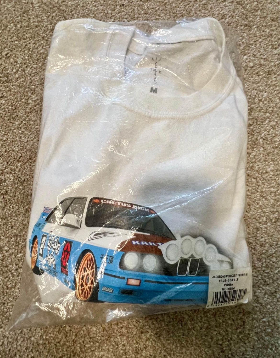 Travis Scott Travis Scott Jackboys race tee Size US M / EU 48-50 / 2 - 5 Thumbnail