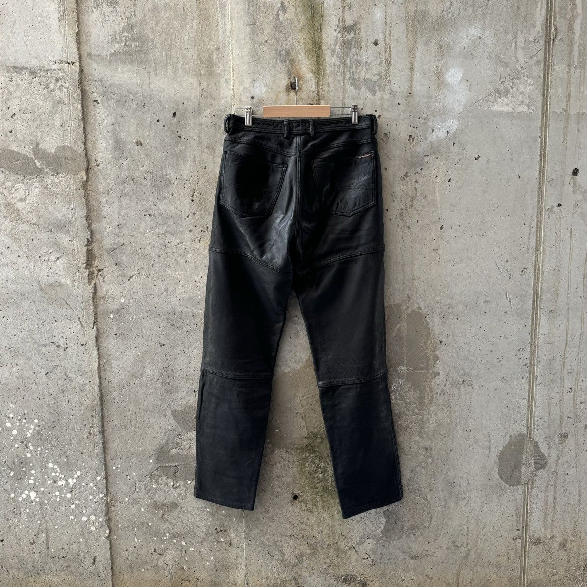 Vintage Vintage 90s Marlboro Classic Heavy Leather Rock Biker Pants ...