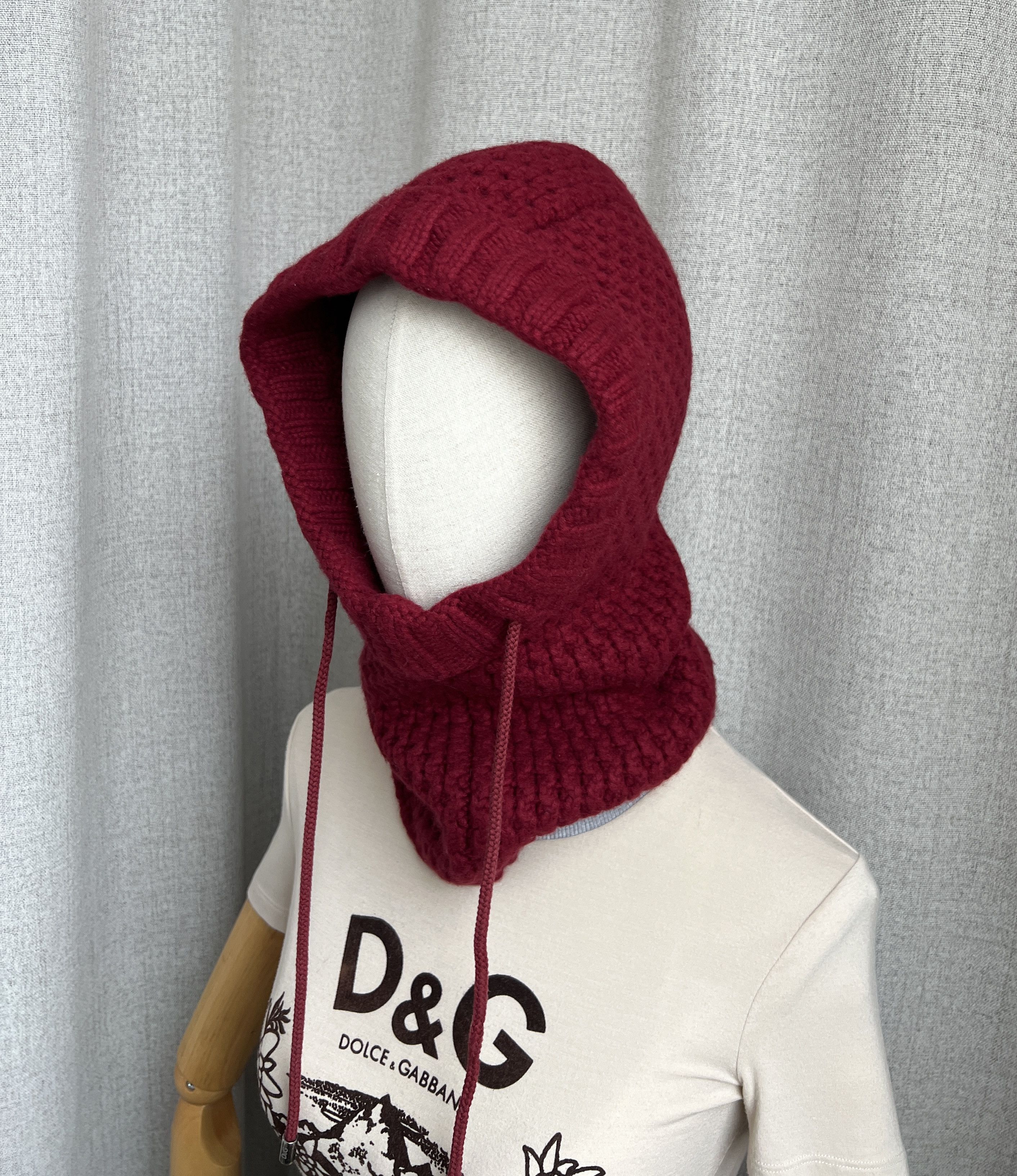 Dolce & Gabbana Rare Vintage 00s Dolce Gabbana Cashmere Balaclava Hood Size ONE SIZE - 6 Thumbnail