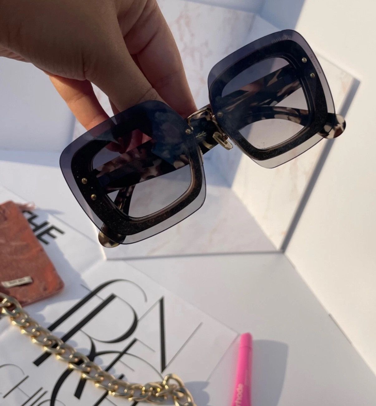 Miu Miu Miu miu sunglasses SMU01R Size ONE SIZE - 1 Thumbnail