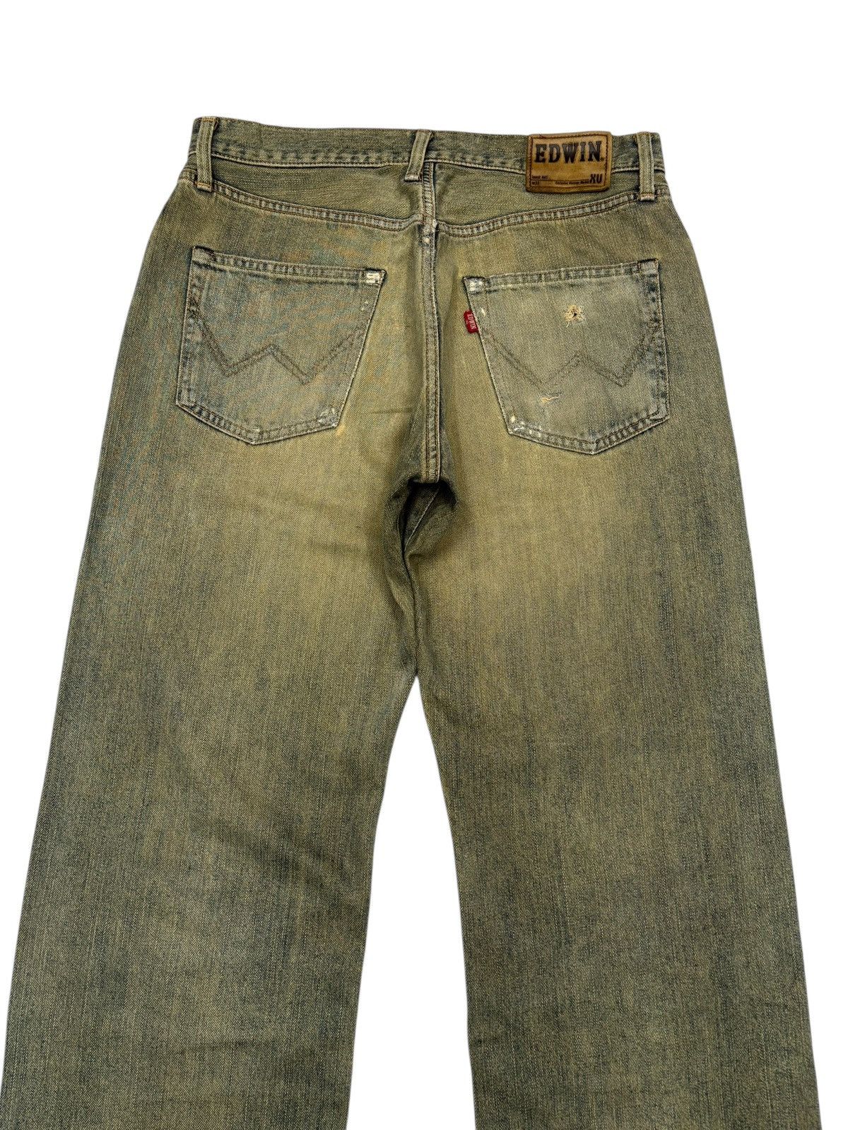 Kapital EDWIN LOOSE 445 Earthy Muddy Wash Baggy Jeans Size US 32 / EU 48 - 6 Thumbnail