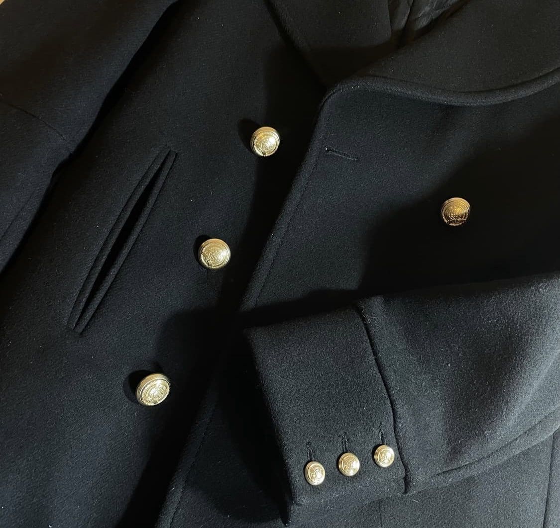 Balmain × H&M Balmain x H&M Double Breasted Wool Coat Size US S / EU 44-46 / 1 - 3 Thumbnail