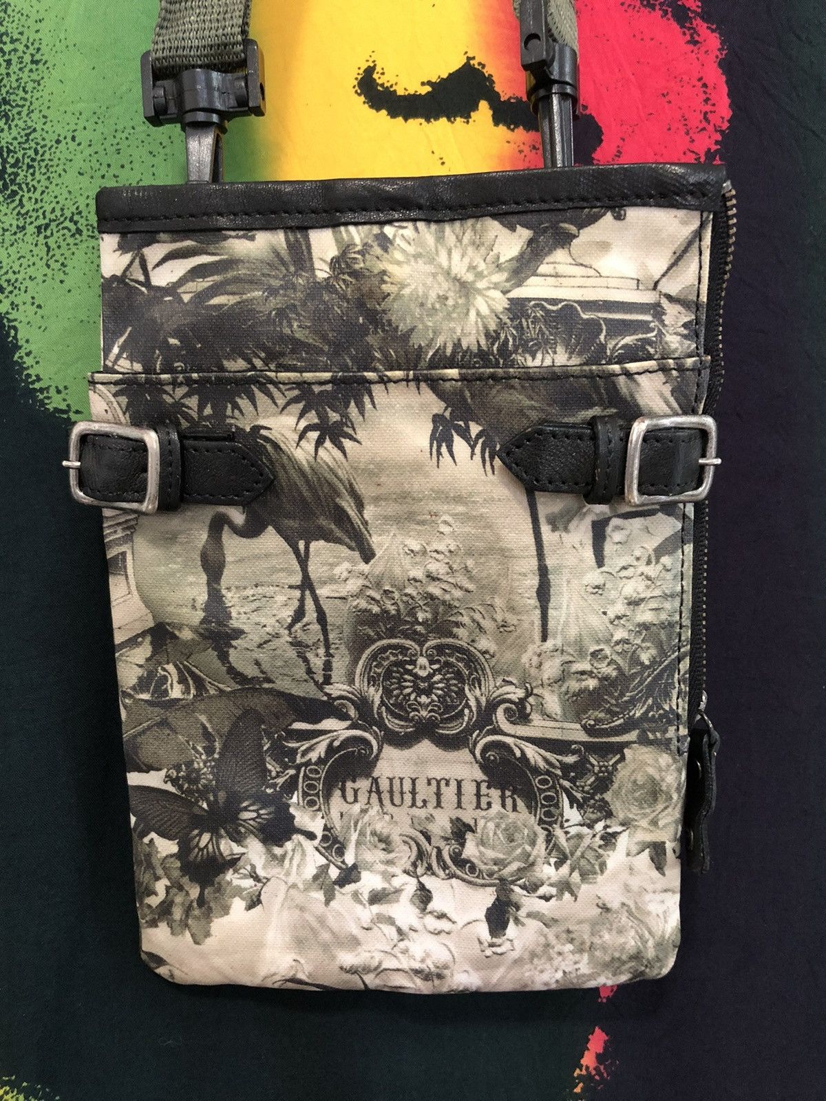 Jean Paul Gaultier × Vintage 90’s Jean Paul Gaultier Psychedelic Tropical sling bag Size ONE SIZE - 13 Thumbnail