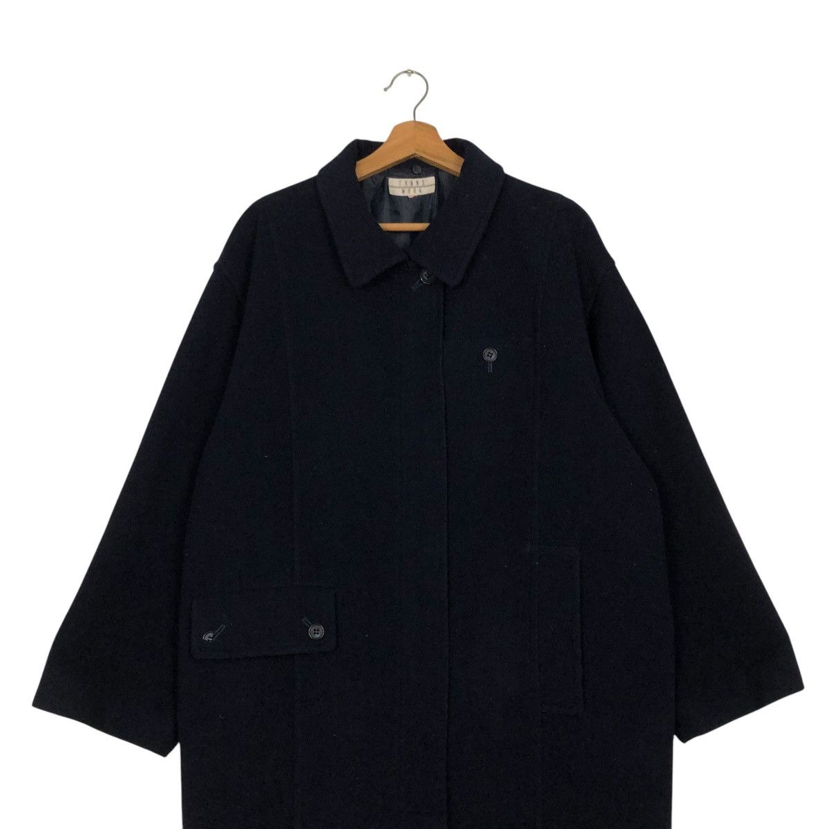 Japanese Brand 🔥RICH BLACK VINTAGE WOOL JACKET TRANS WORK ISSEY MIYAKE Size US M / EU 48-50 / 2 - 6 Thumbnail