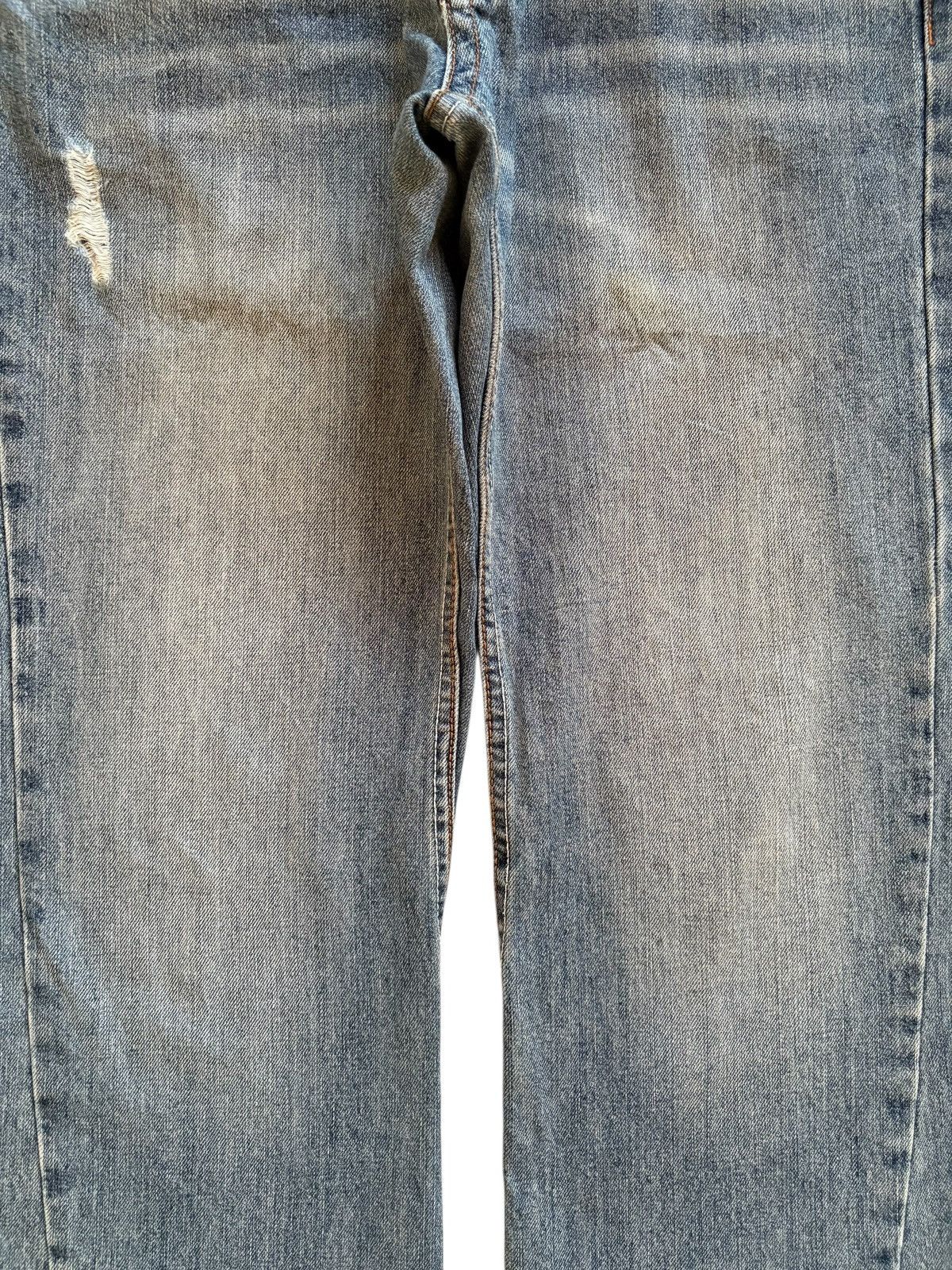 Japanese Brand × Tornado Mart Vintage Japanese Brand Mud Wash Distressed Ripped Flare Jean Size US 32 / EU 48 - 5 Thumbnail