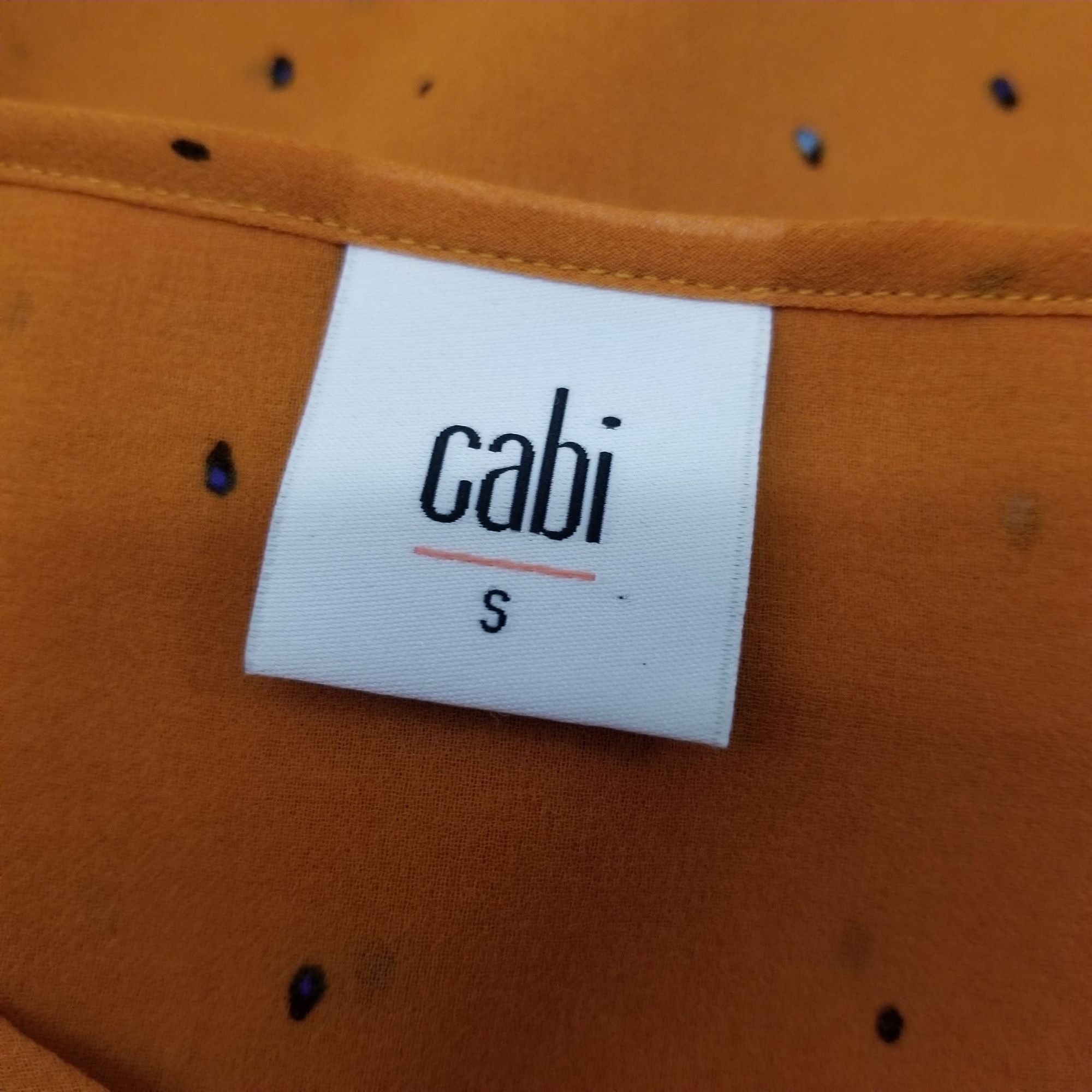 Other CAbi S Orange Sheer Sleeveless Ruffle Top Shirt SPRINKLE 376 Size S / US 4 / IT 40 - 7 Thumbnail